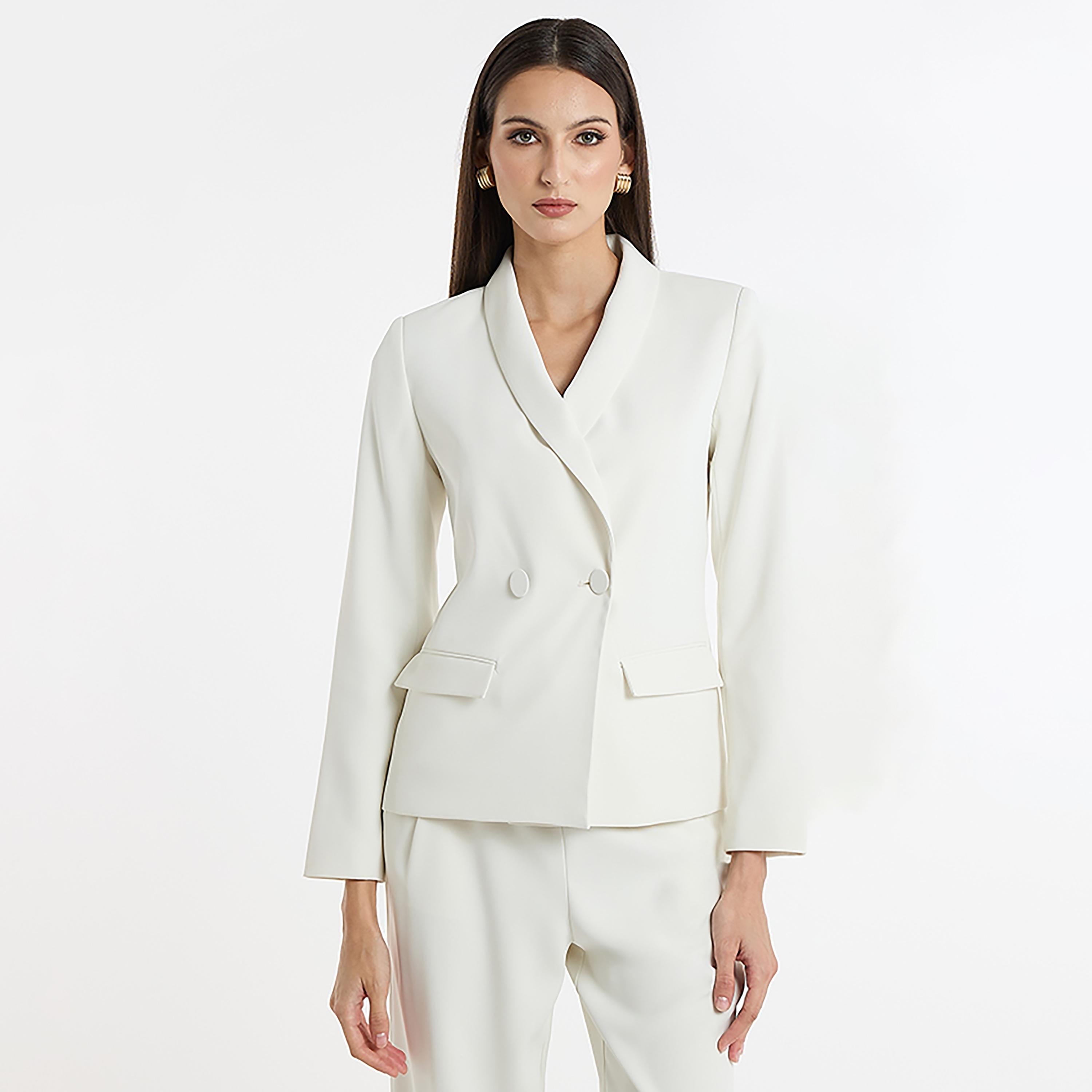 BCBG Shawl Lapel Women's Blazer-women-clothing-coatsandjackets-blazers-image-1