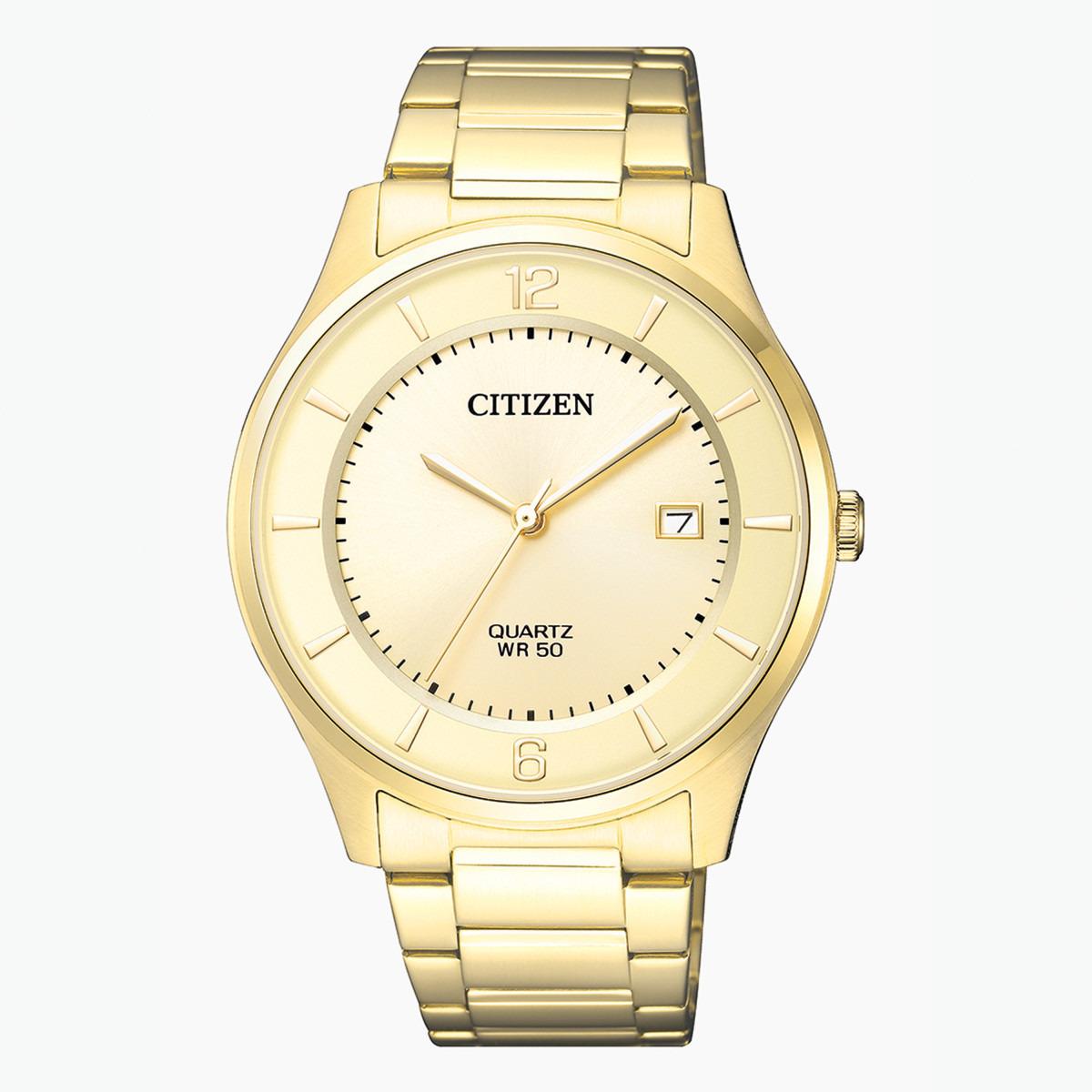 Citizen Men's Gold Analog Date Display Metal Strap Watch BD0043 83P-men-watchesandjewellery-watches-image-1