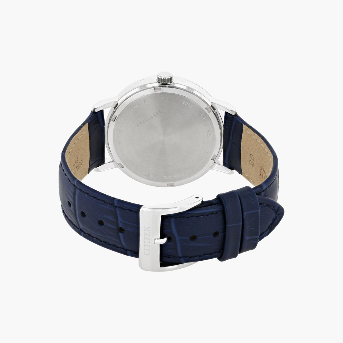 Citizen Men's Blue Analog Quartz Leather Strap Watch BE9170 05L-men-watchesandjewellery-watches-image-2