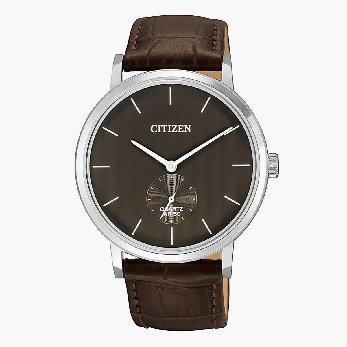 Citizen Men's Brown Analog Quartz Leather Strap Watch BE9170 13H-men-watchesandjewellery-watches-image-1