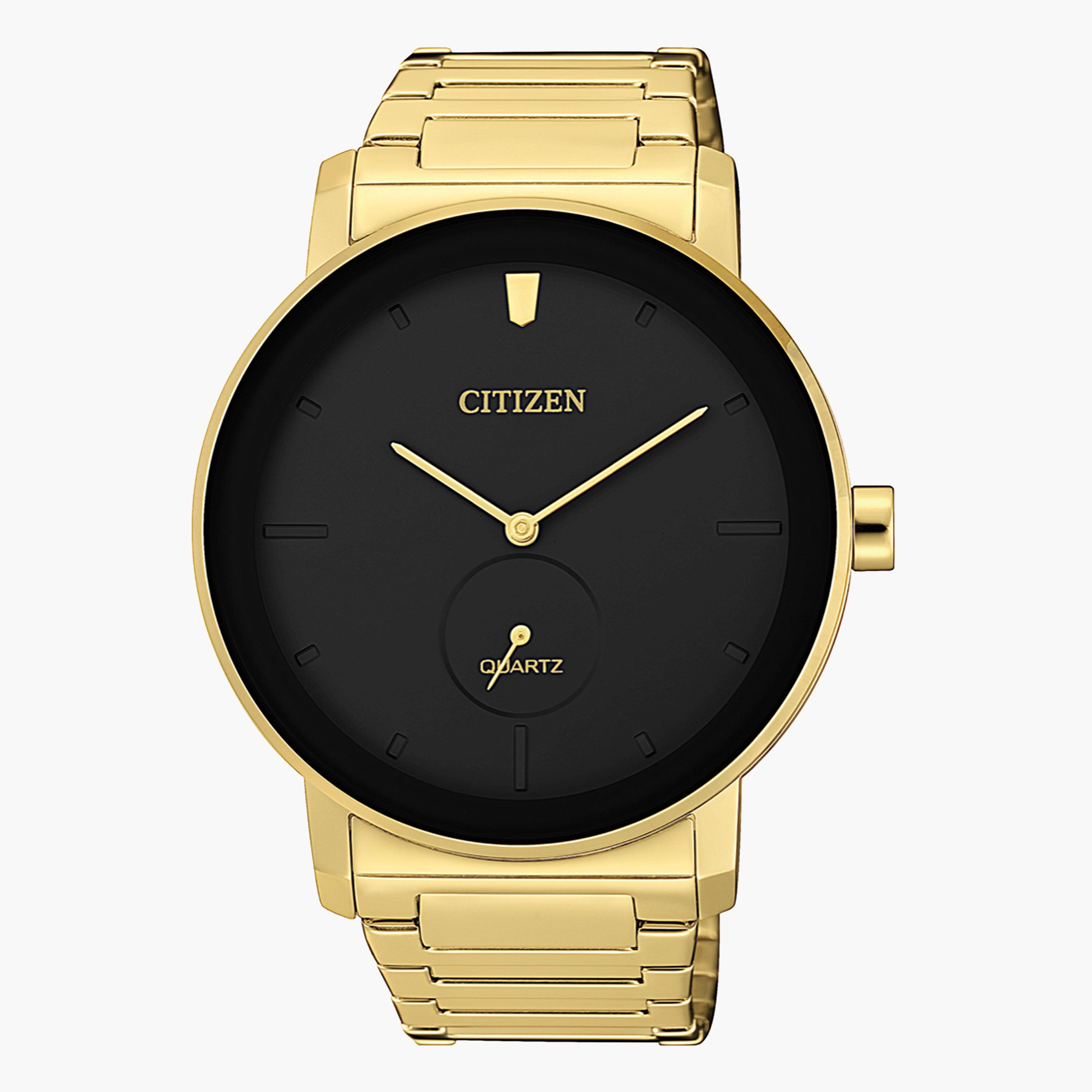 Citizen Men's Gold Analog Quartz Metal Strap Watch BE9182 57E-men-watchesandjewellery-watches-image-1