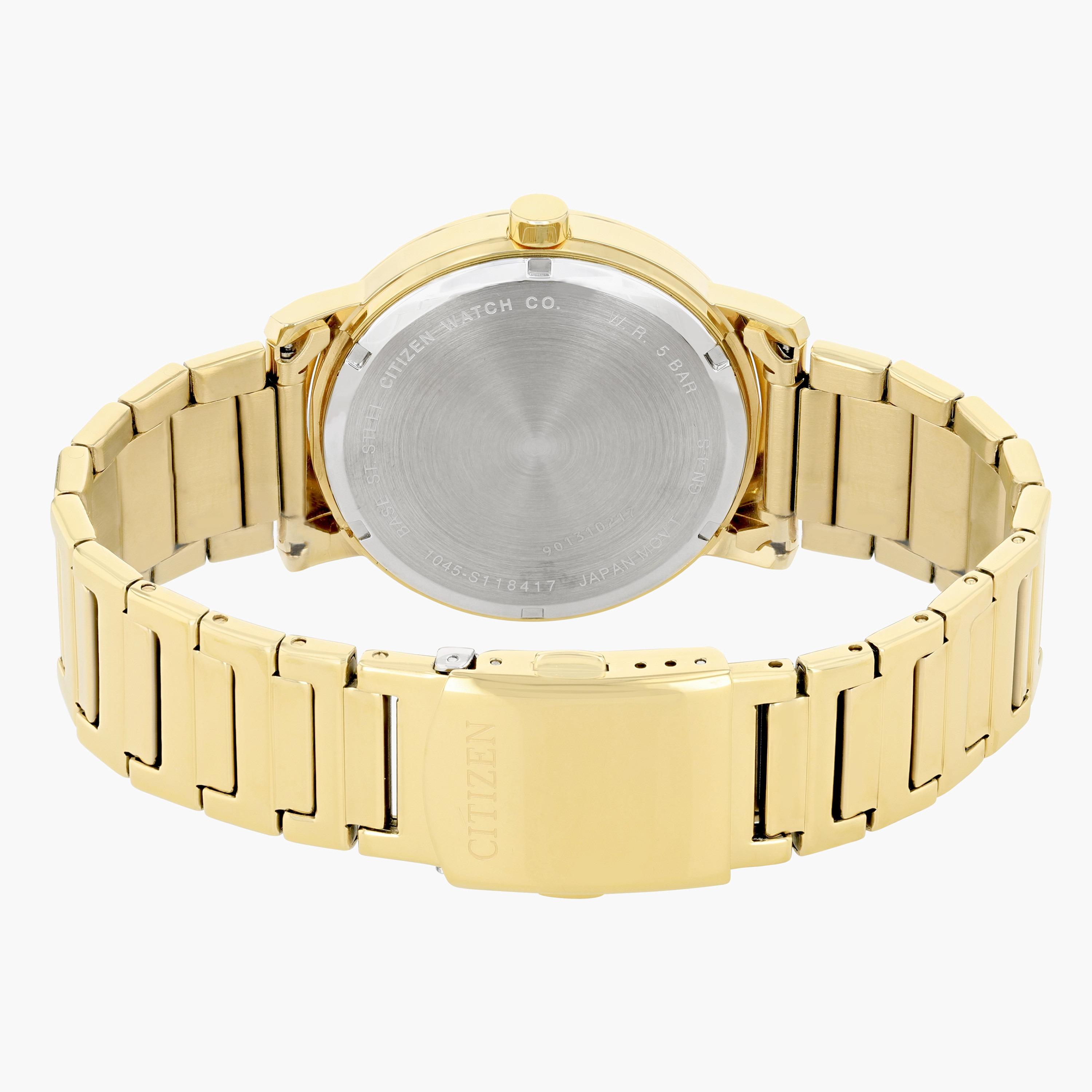 Citizen Men's Gold Analog Quartz Metal Strap Watch BE9182 57E-men-watchesandjewellery-watches-image-2