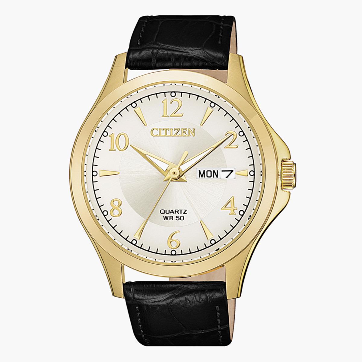 ساعة يد تناظريّة أسود بسوار جلد للرجال من سيتيزن BH 2003 25A-men-watchesandjewellery-watches-image-1