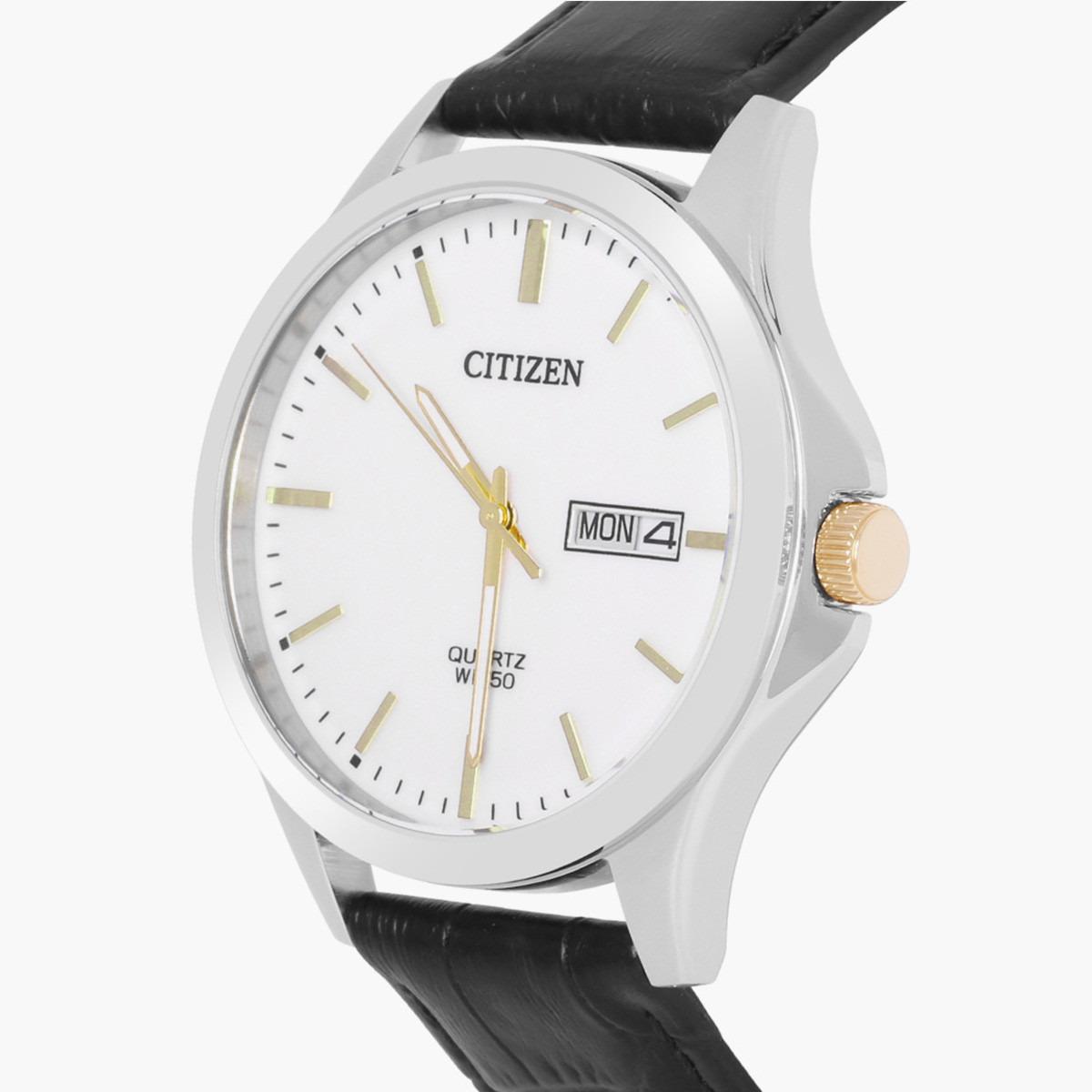 ساعة يد تناظريّة أسود بسوار جلد للرجال من سيتيزن BH 2009 11A-men-watchesandjewellery-watches-image-3