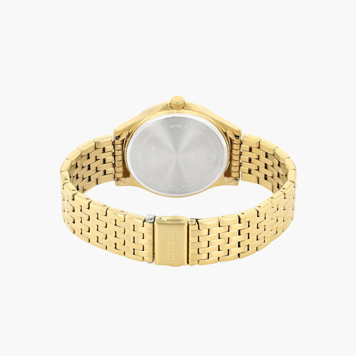 Citizen Men's Gold Analog Day and Date Metal Strap Watch BF2022 55H-men-watchesandjewellery-watches-image-2