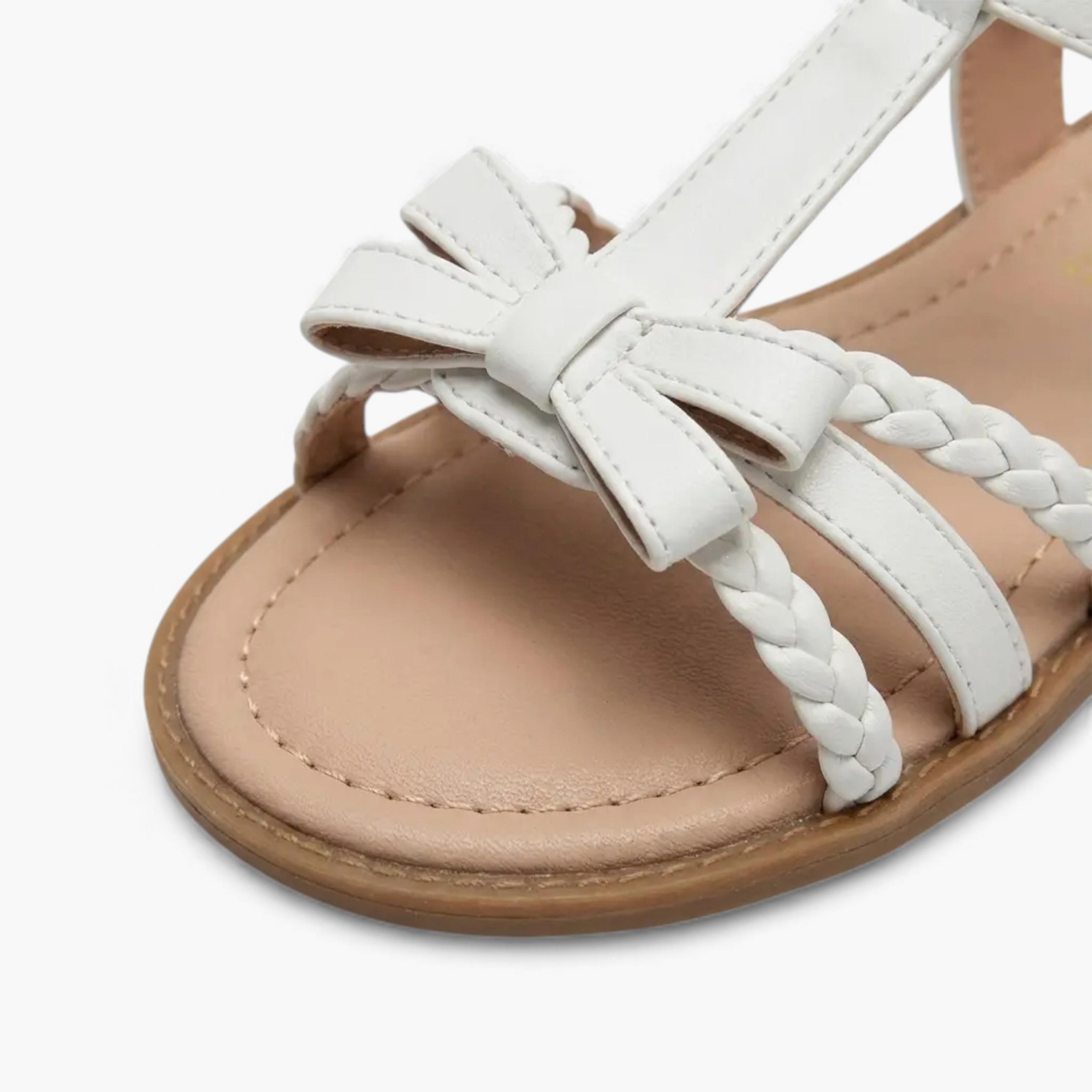 جيومني - صندل إيراسيلي بحزام بإبزيم للبنات | BH2063-B19-WHITE-girls-shoes-sandals-image-2