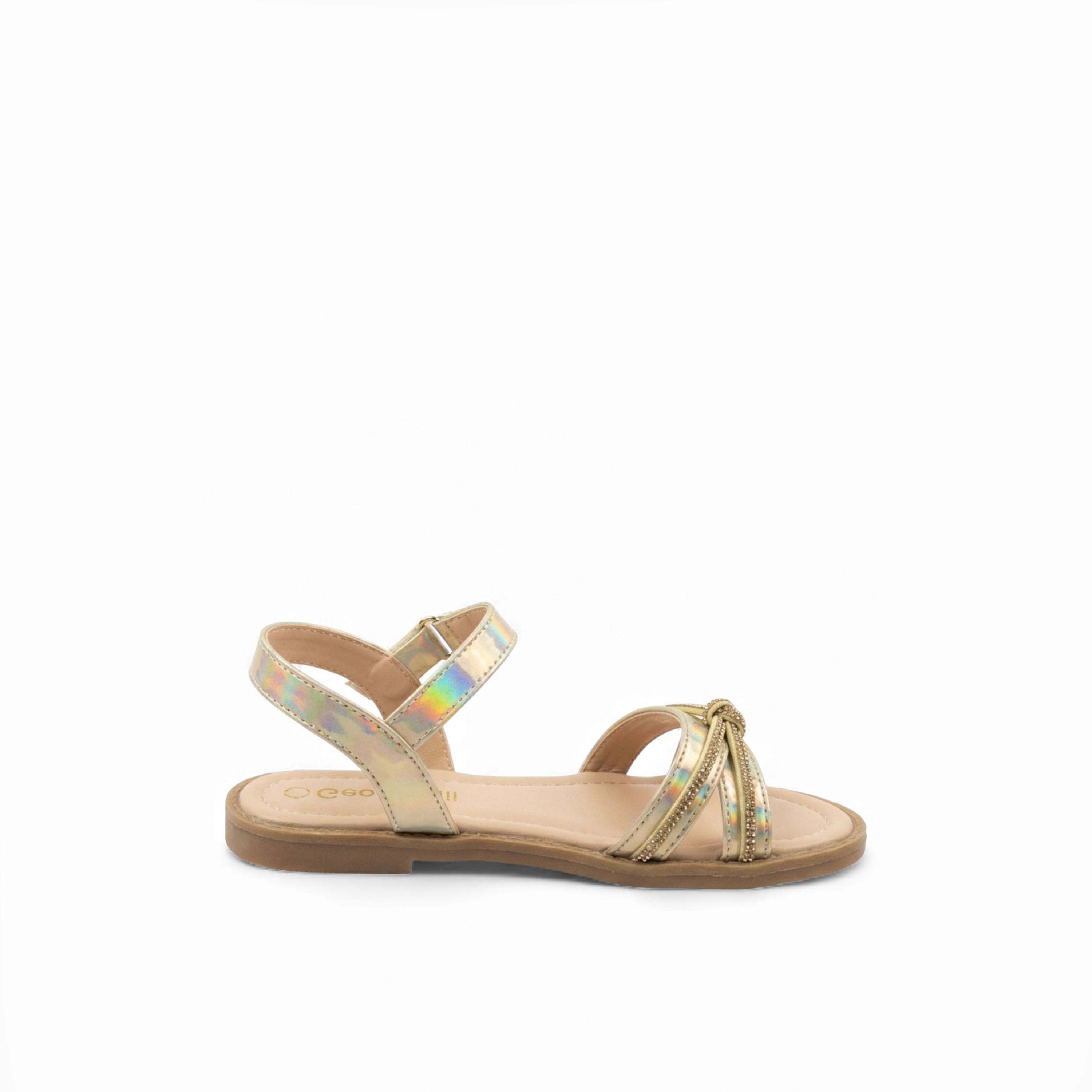 Geoomnii Girls Hook & Loop Peaitien Strap Sandals | BH2490-C12-SILVER-girls-shoes-sandals-image-4