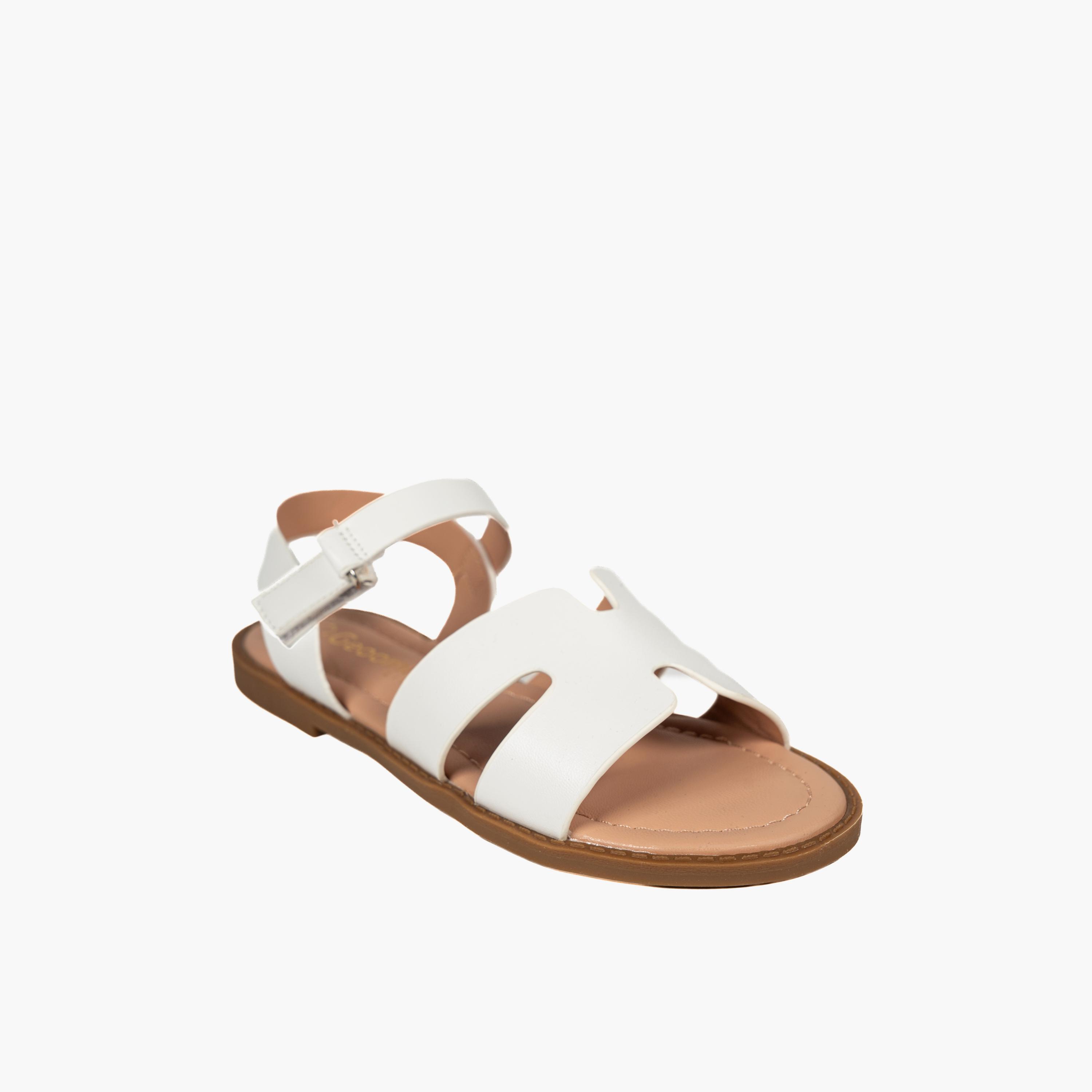 جيومني - صندل سيلينا بحزام وإبزيم للبنات | BH2490-C9-WHITE-girls-shoes-sandals-image-1