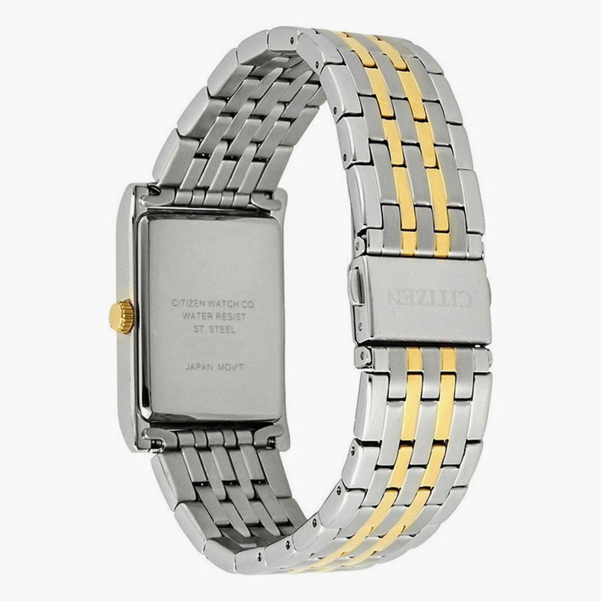 ساعة يد تناظرية بلون ذهبي وفضي بسوار معدني للنساء من سيتيزن-BH 3004 59D-men-watchesandjewellery-watches-image-2