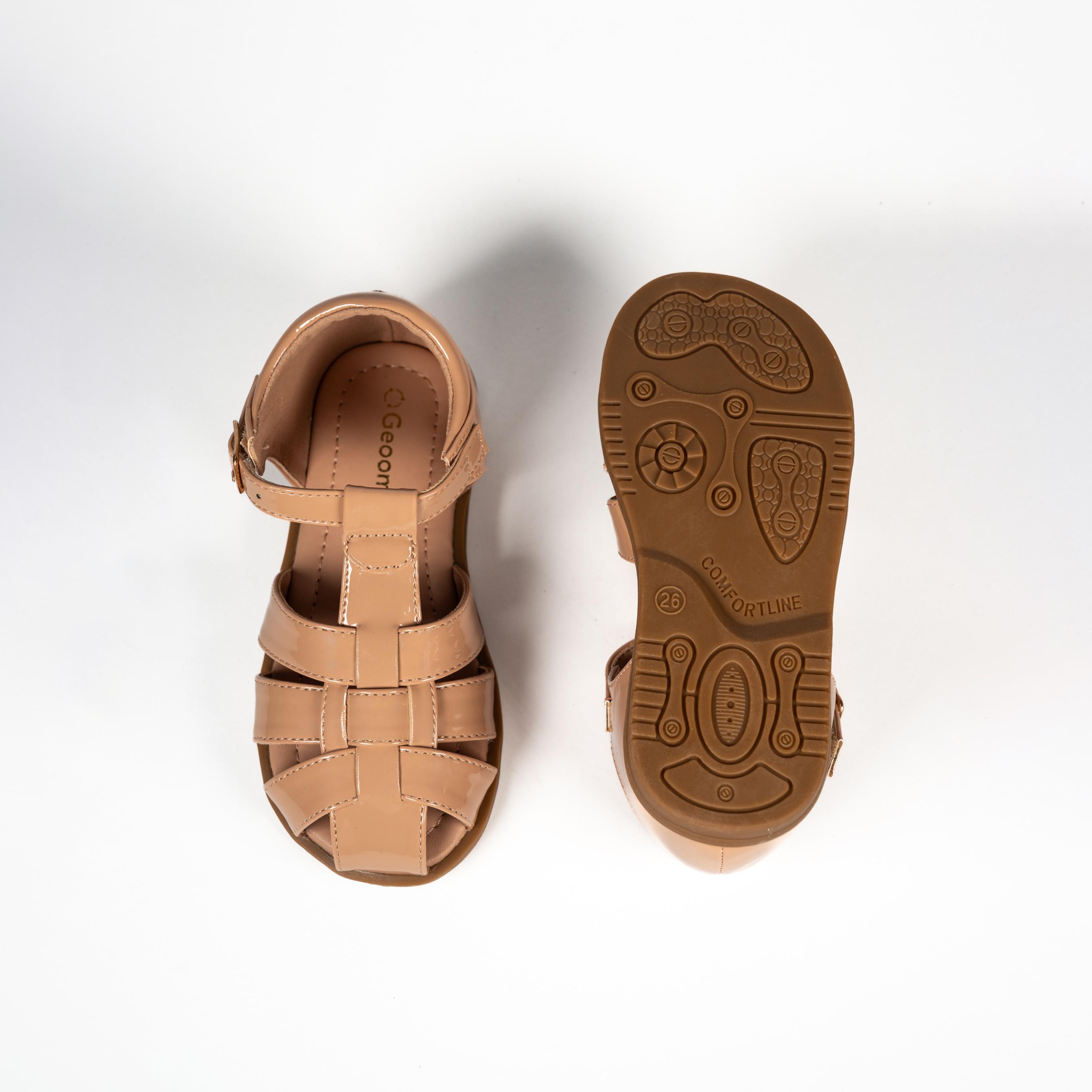جيومني - حذاء زيريا بإبزيم للأطفال | BH484-4-BEIGE-girls-shoes-sandals-image-3