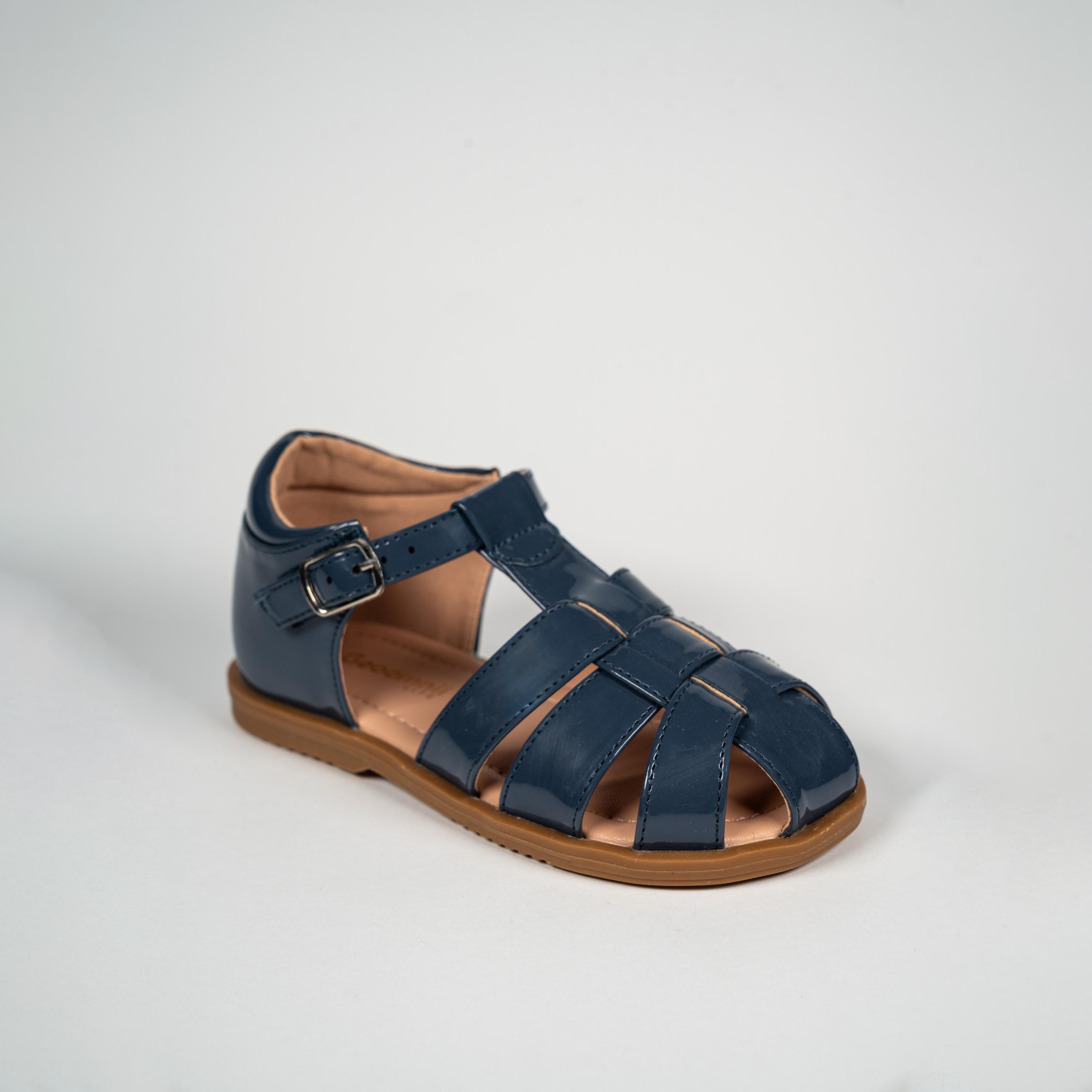 جيومني - حذاء إيديسين بإبزيم للأطفال | BH484-4-BLUE-girls-shoes-sandals-image-1