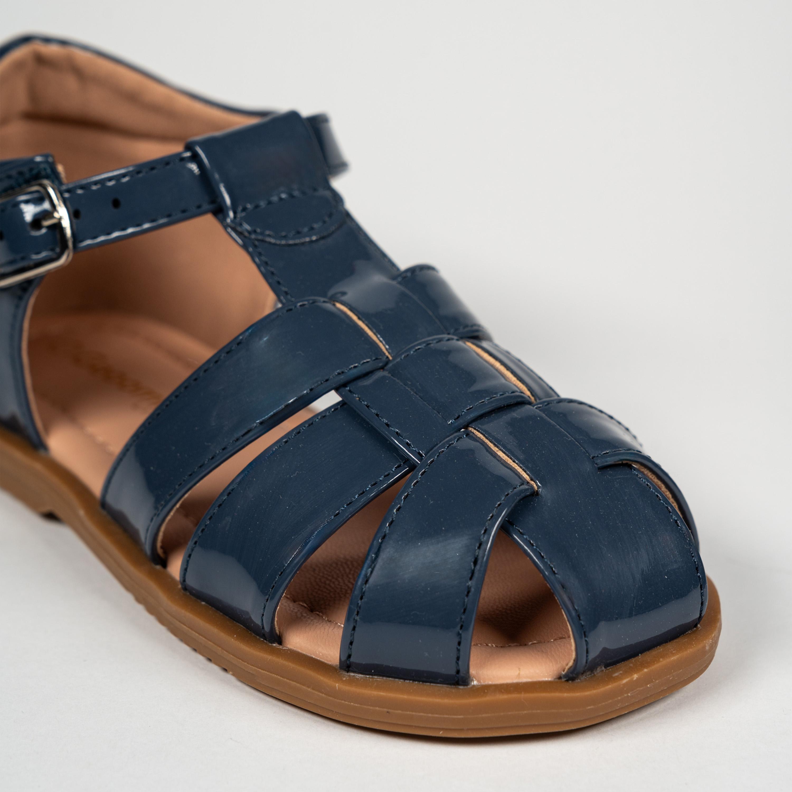 Geoomnii Kids Buckle Eaddisien Fisherman | BH484-4-BLUE-girls-shoes-sandals-image-2