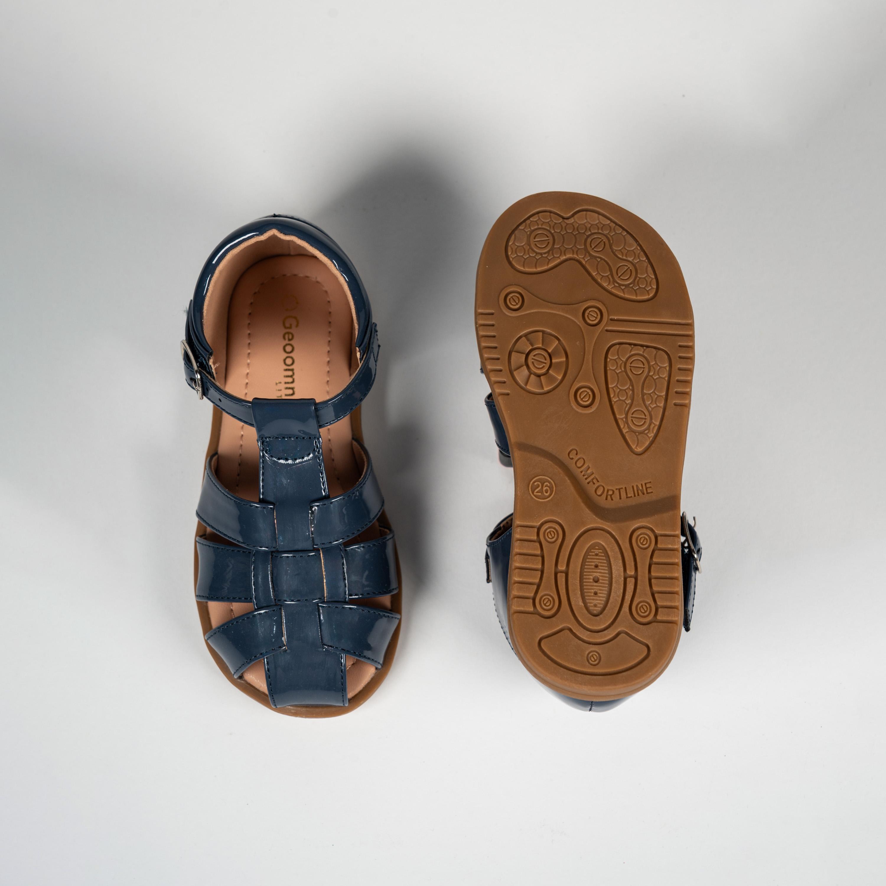جيومني - حذاء إيديسين بإبزيم للأطفال | BH484-4-BLUE-girls-shoes-sandals-image-3