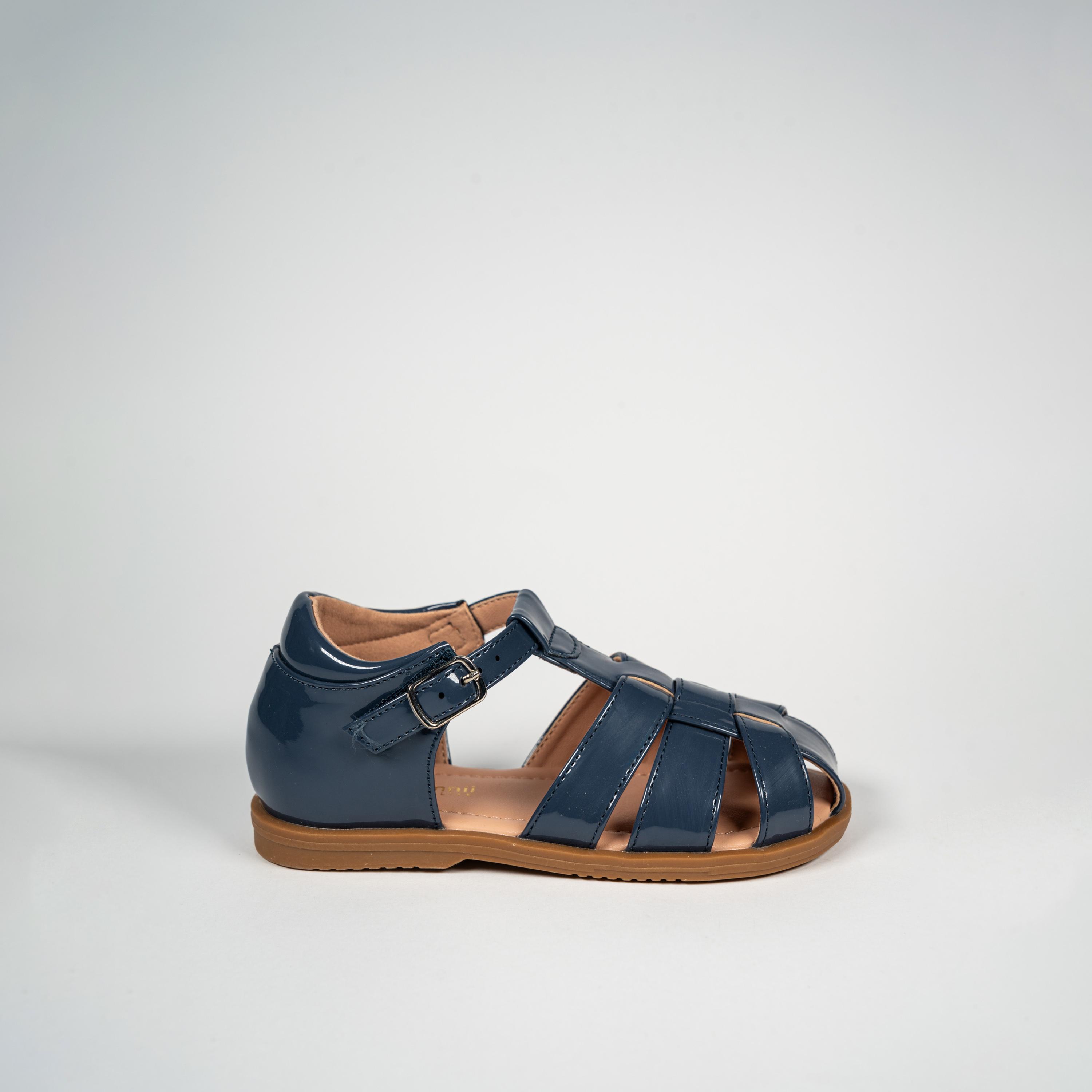 Geoomnii Kids Buckle Eaddisien Fisherman | BH484-4-BLUE-girls-shoes-sandals-image-4