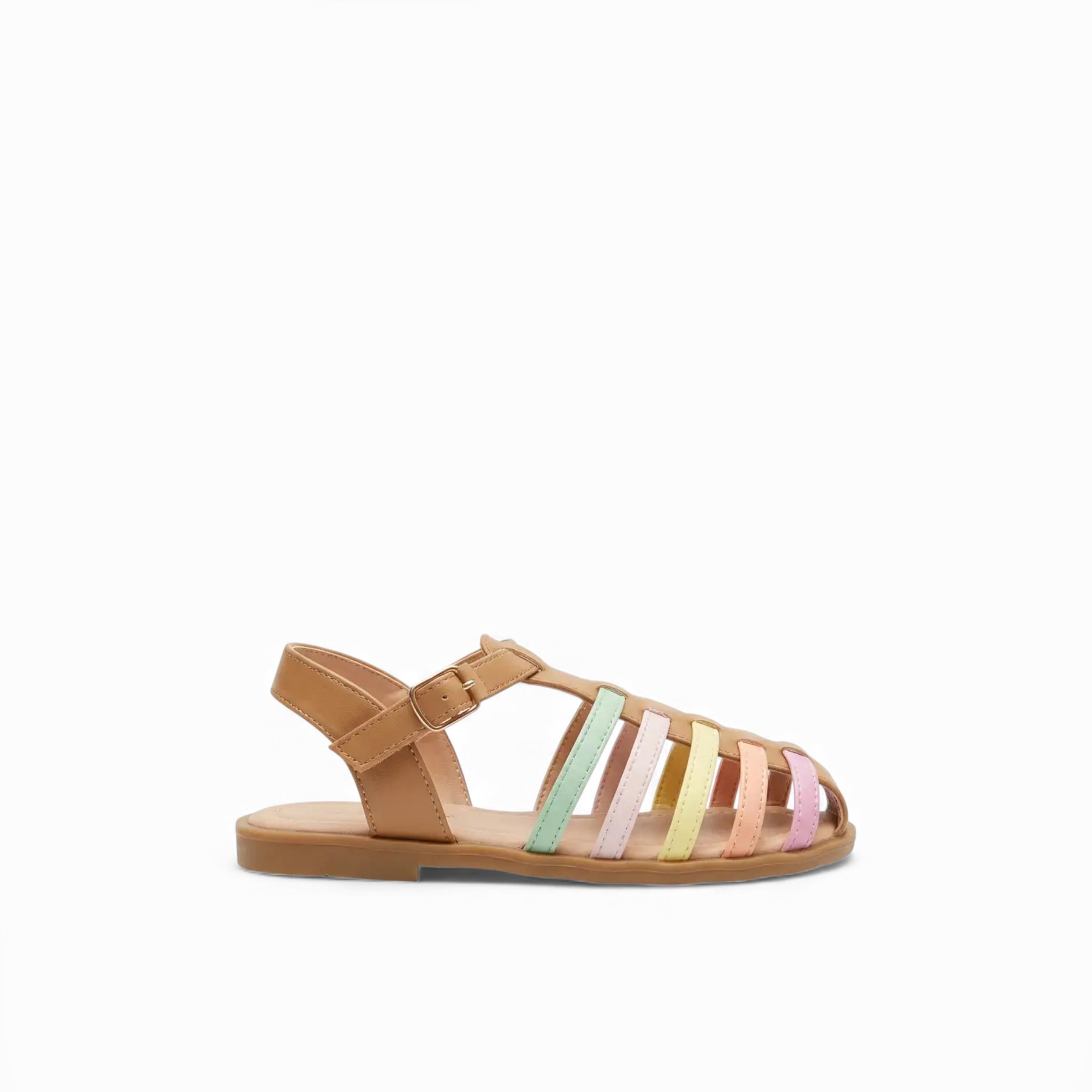 جيومني - صندل باميلا مشبك وحلقة للبنات | BH484-A001-MULTI-girls-shoes-sandals-image-4
