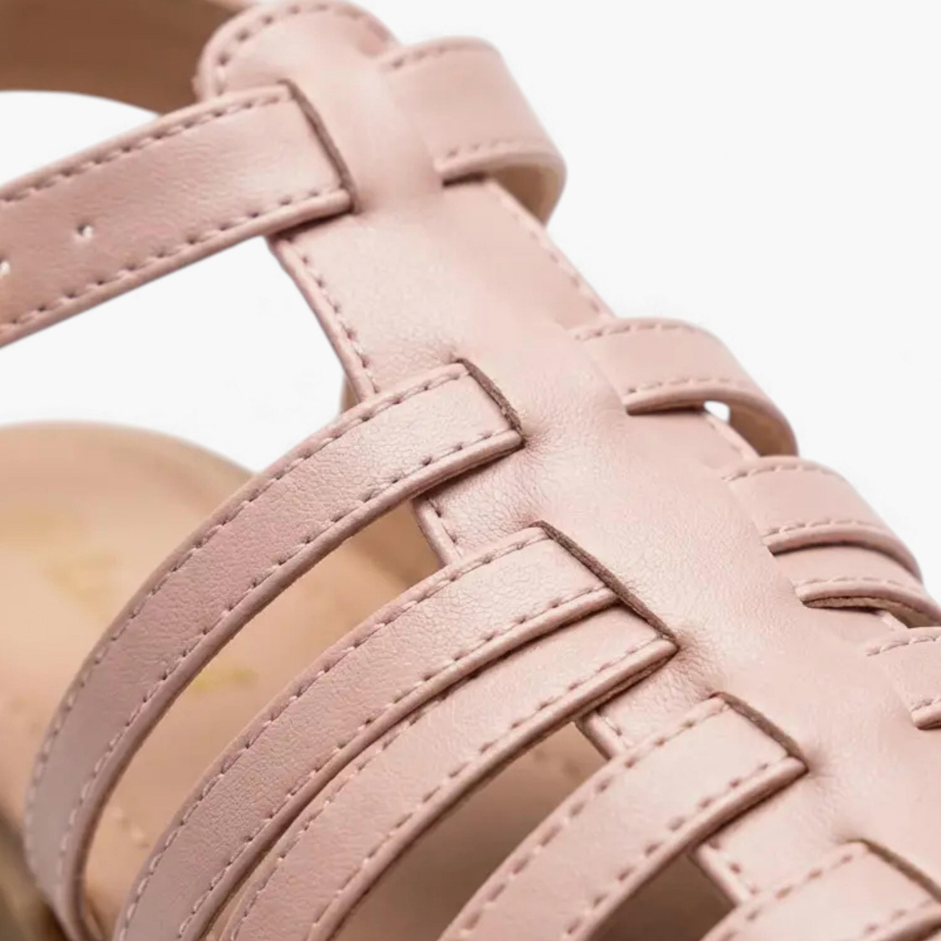 جيومني - صندل باولا مشبك وحلقة للبنات | BH484-A001-PINK-girls-shoes-sandals-image-2