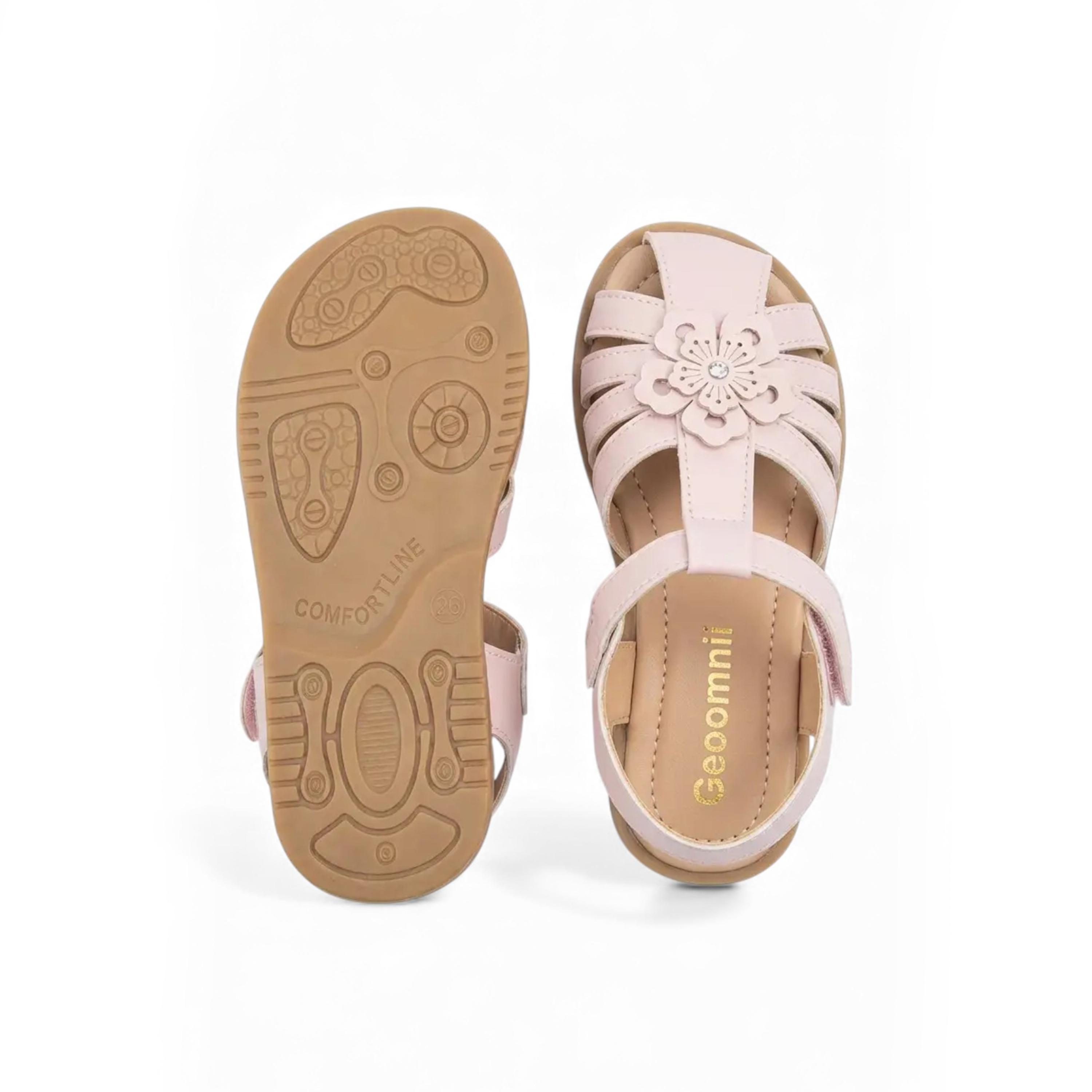 جيومني - صندل فيليس مشبك وحلقة للبنات | BH484-B15-PINK-girls-shoes-sandals-image-3