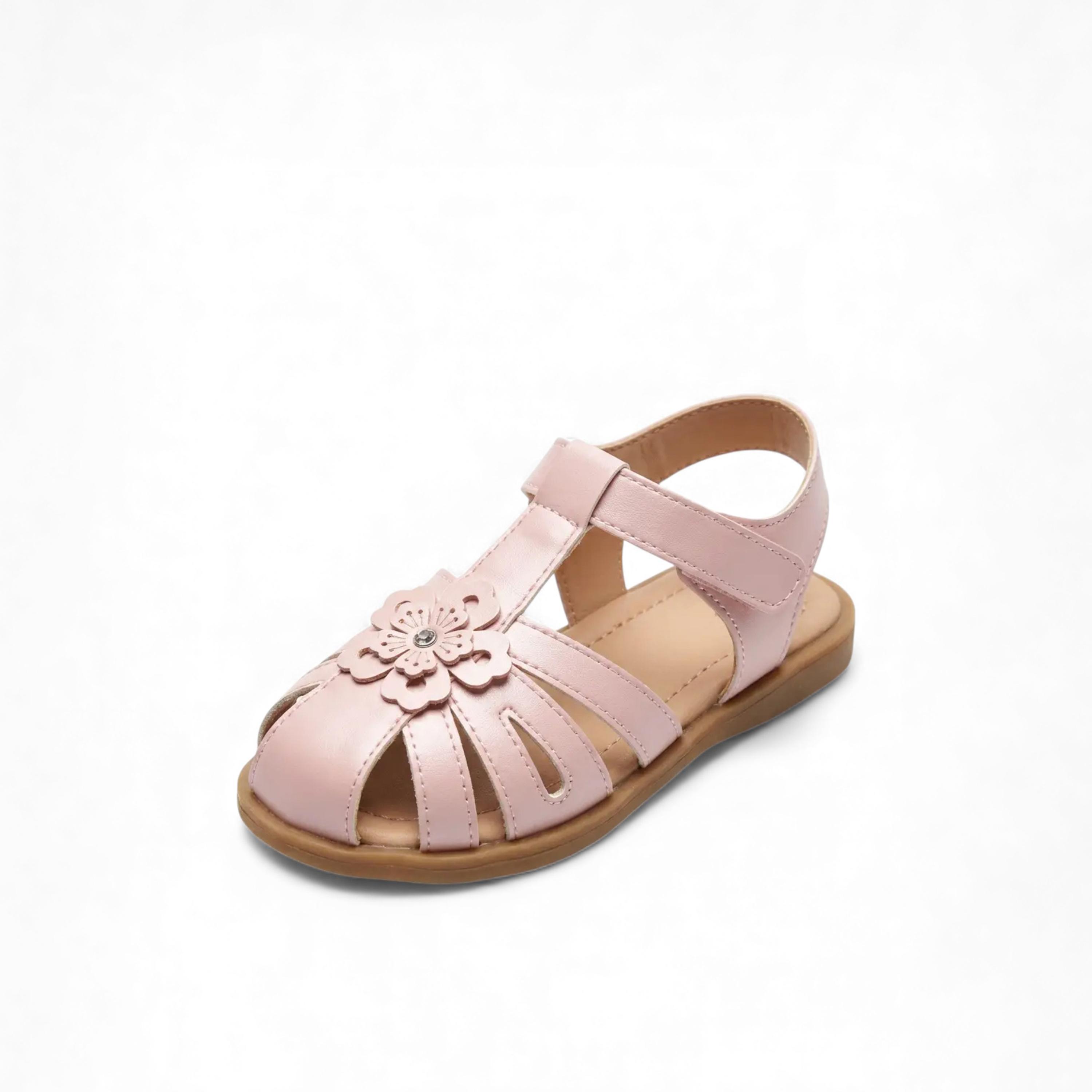 جيومني - صندل فيليس مشبك وحلقة للبنات | BH484-B15-PINK-girls-shoes-sandals-image-4
