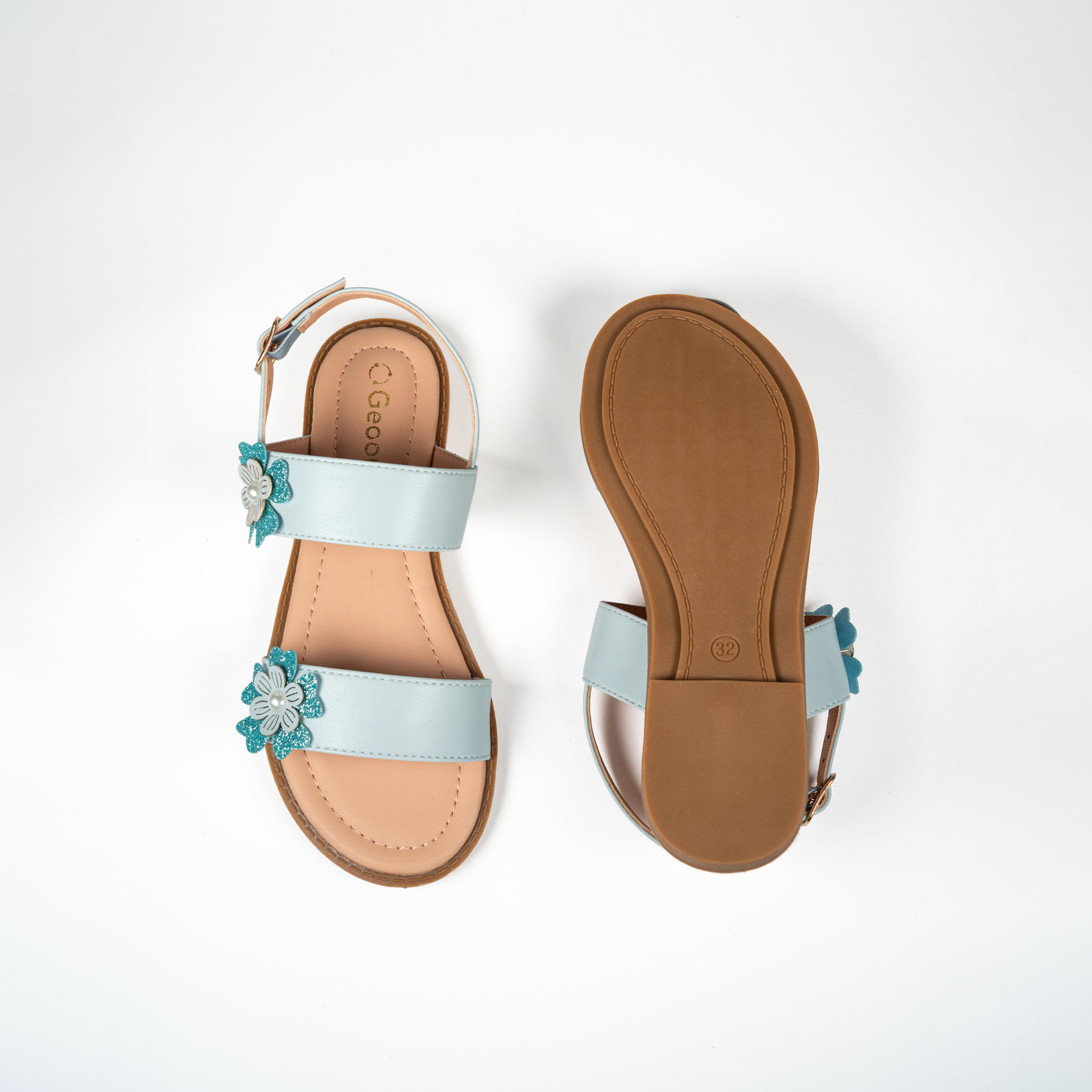 Geoomnii Girls Buckle Lorettea Strap Sandals | BH6968-1-BLUE-girls-shoes-sandals-image-3