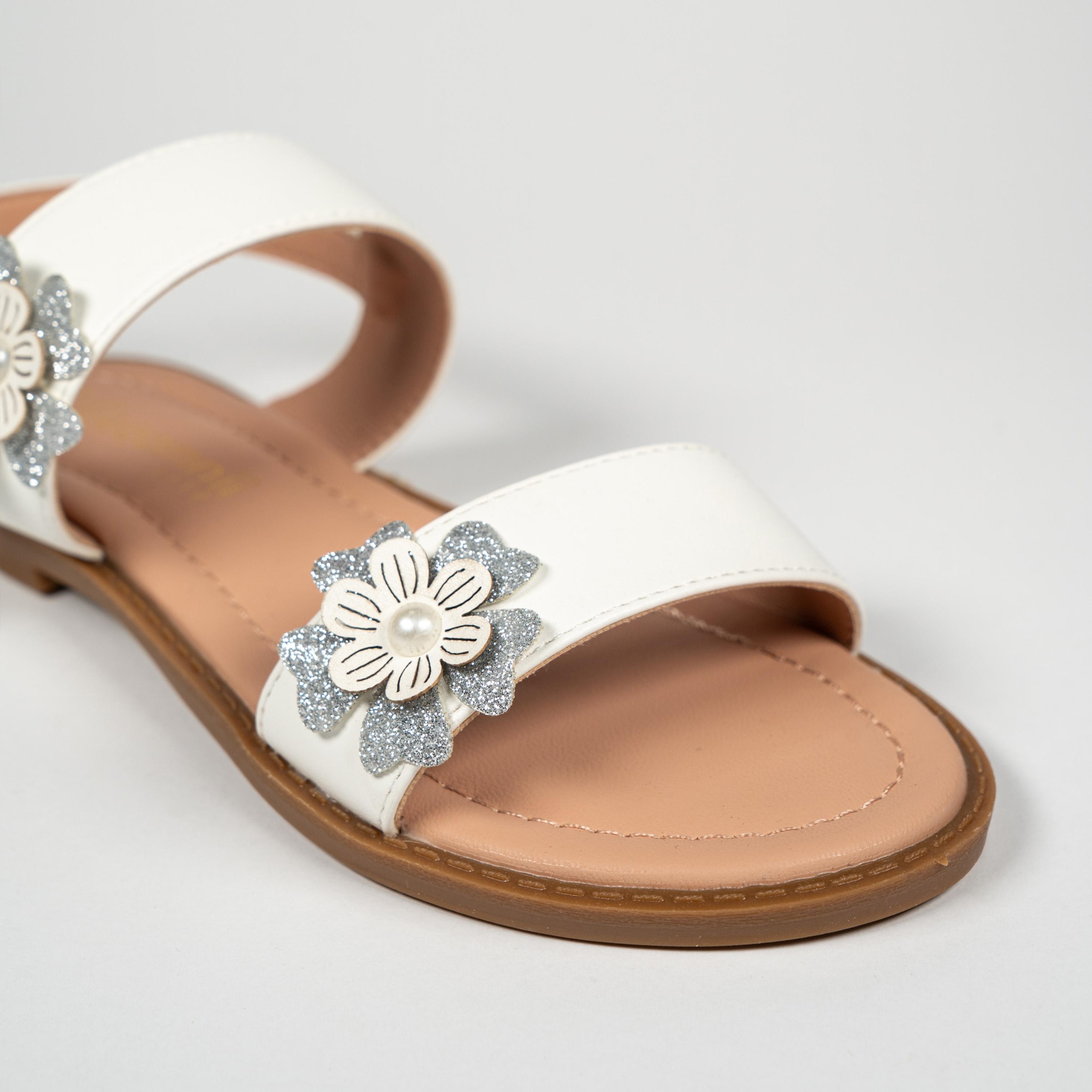 جيومني - صندل جيايني بحزام وإبزيم للبنات | BH6968-1-WHITE-girls-shoes-sandals-image-2