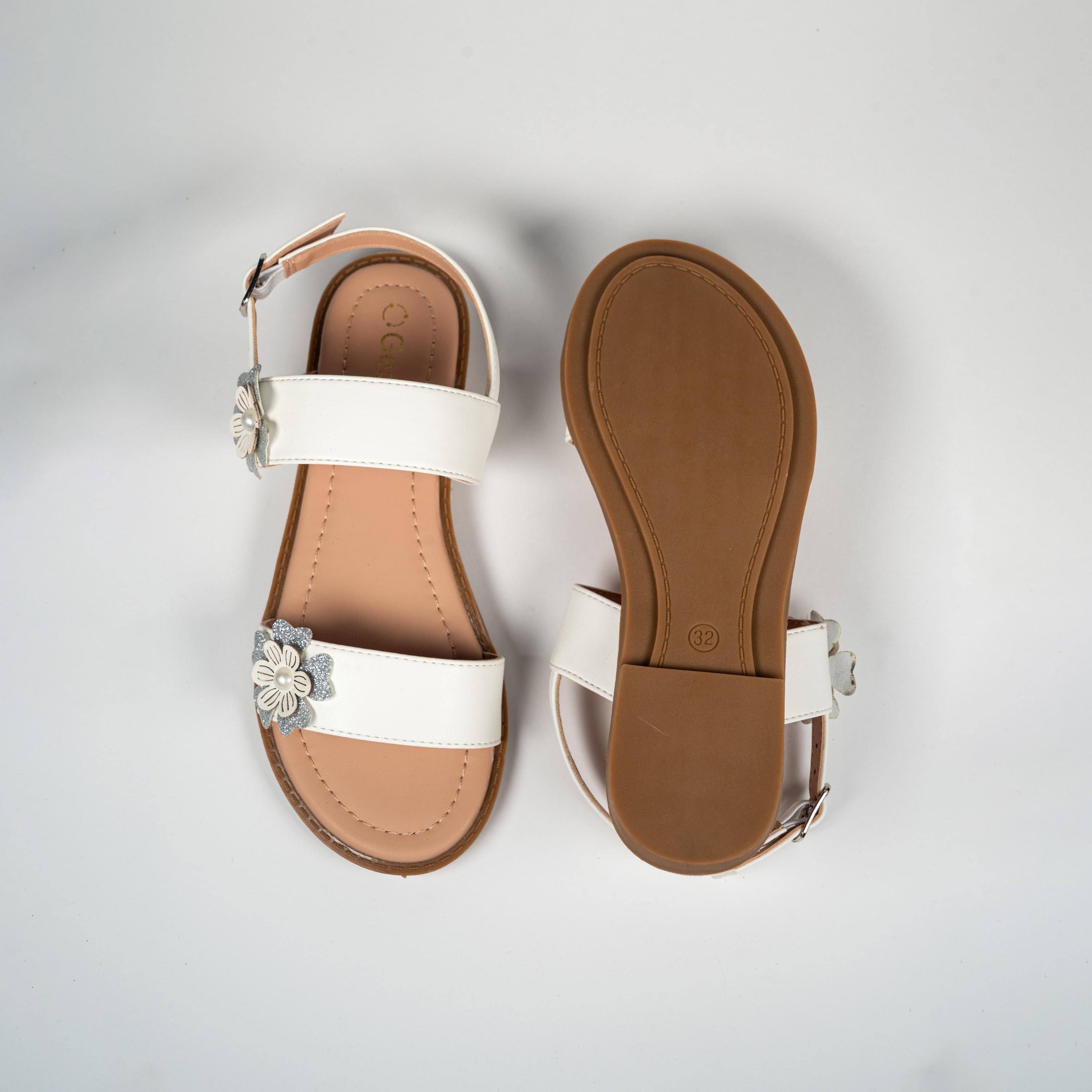 جيومني - صندل جيايني بحزام وإبزيم للبنات | BH6968-1-WHITE-girls-shoes-sandals-image-3