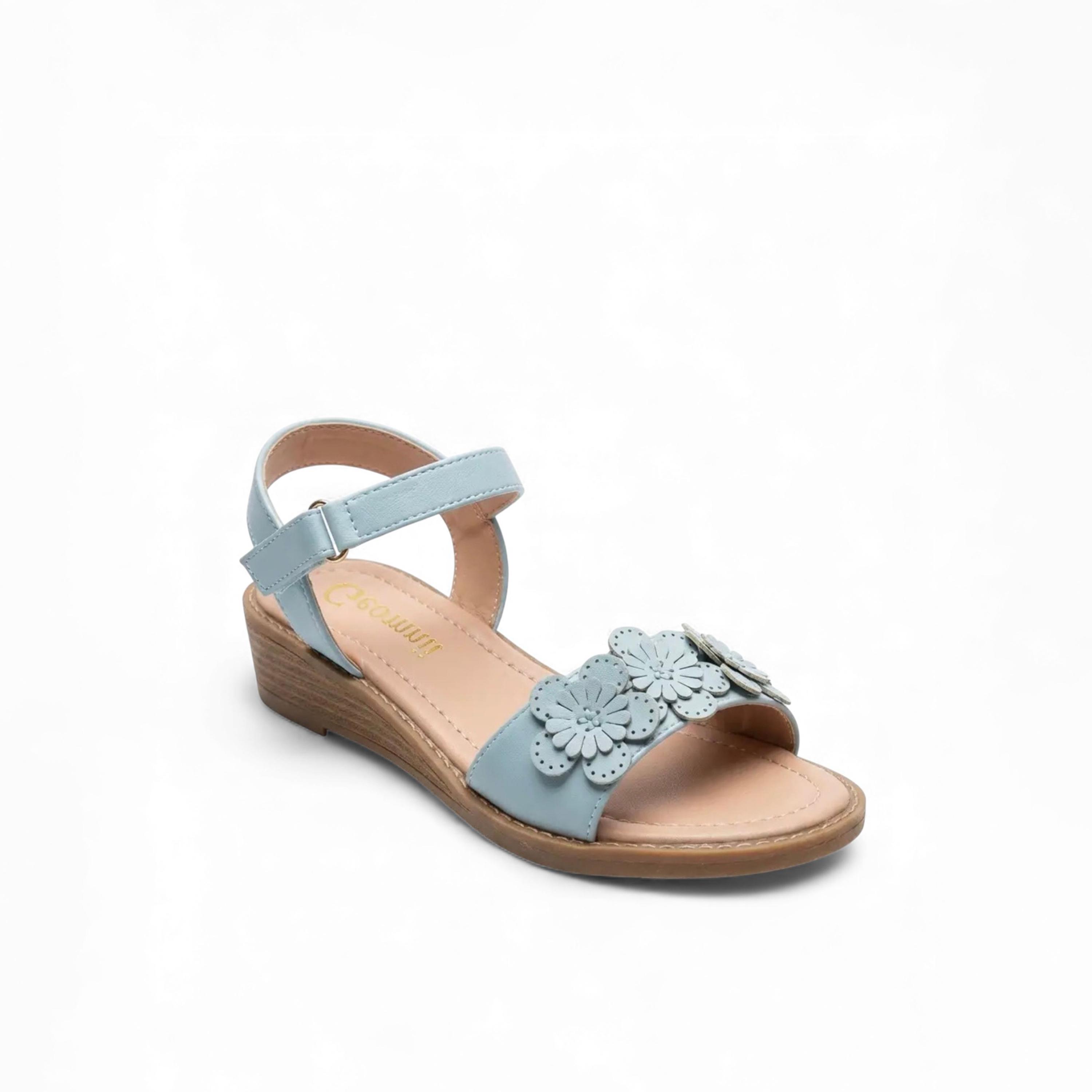 جيومني - صندل كويني مشبك وحلقة للبنات | BH6968-4-BLUE-girls-shoes-sandals-image-1