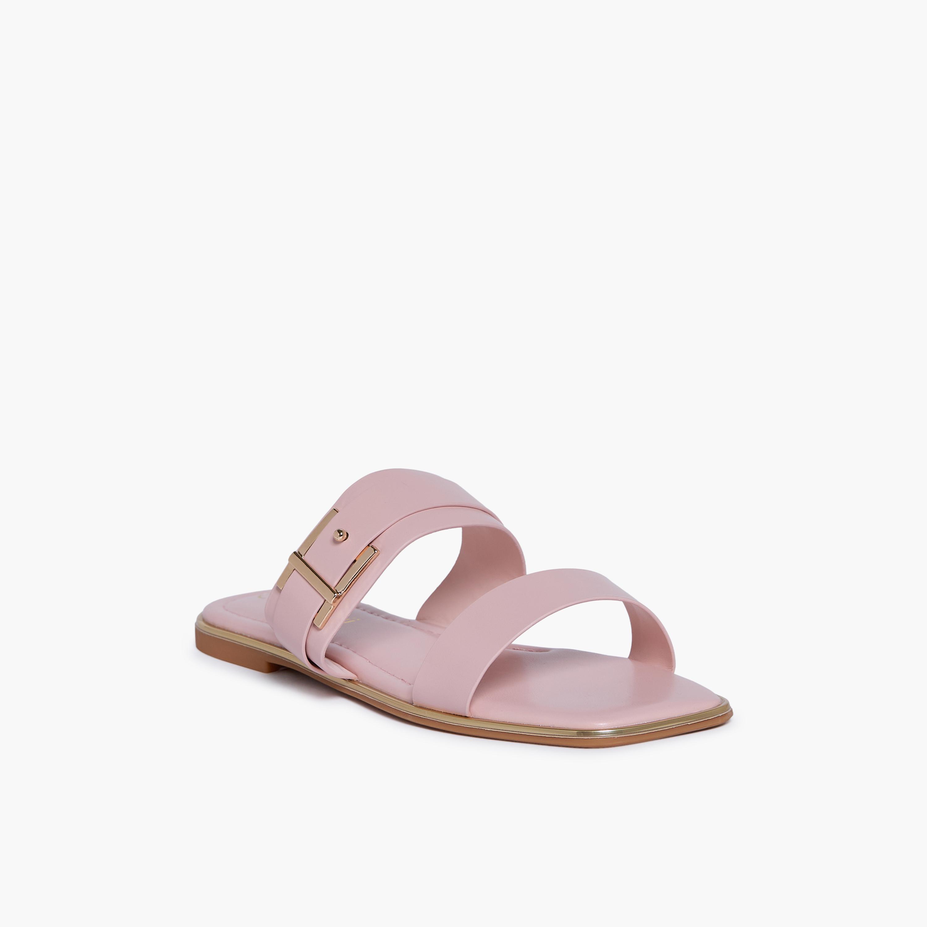 جيومني - صندل ميلييه سهل الارتداء للنساء | BHK2419-21-DSTPINK-women-shoes-sandals-flats-image-1