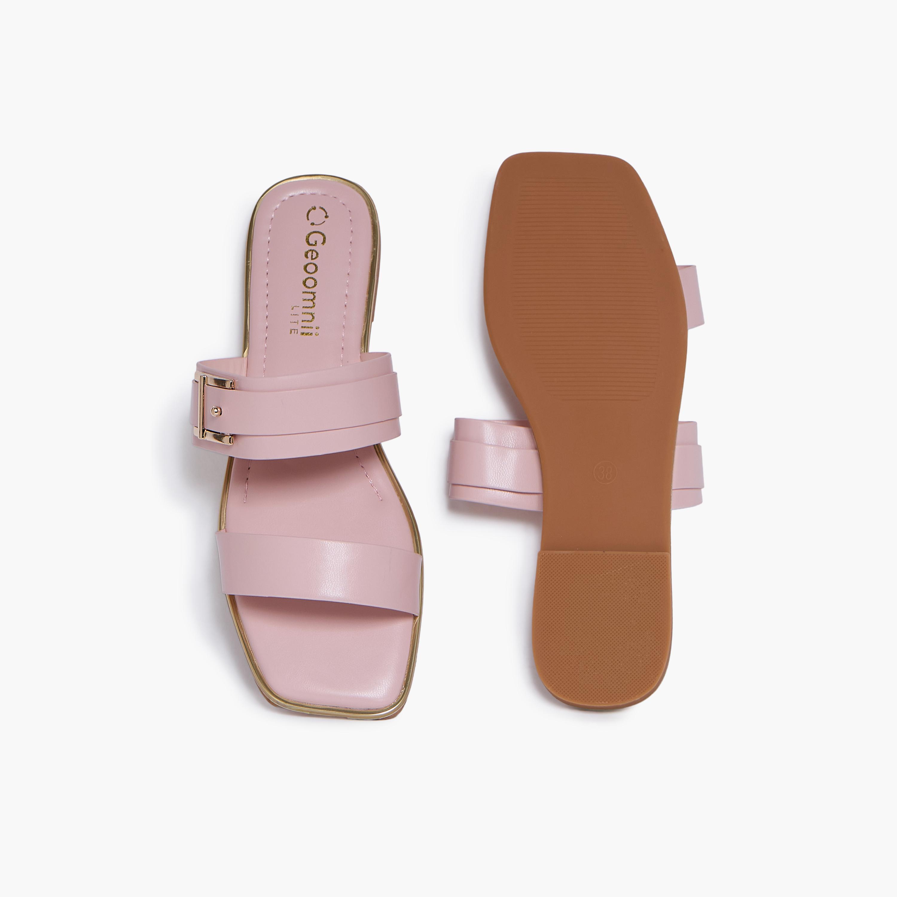 جيومني - صندل ميلييه سهل الارتداء للنساء | BHK2419-21-DSTPINK-women-shoes-sandals-flats-image-3