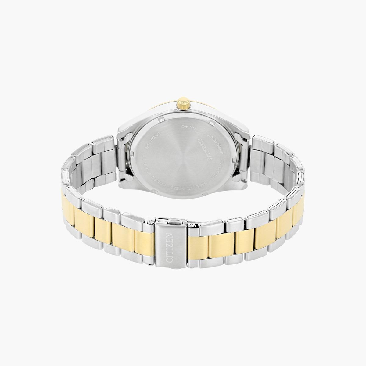 ساعة تناظرية فضيّة وذهبية بحزام معدني للرجال من سيتيزن - BI1034 52E-men-watchesandjewellery-watches-image-2
