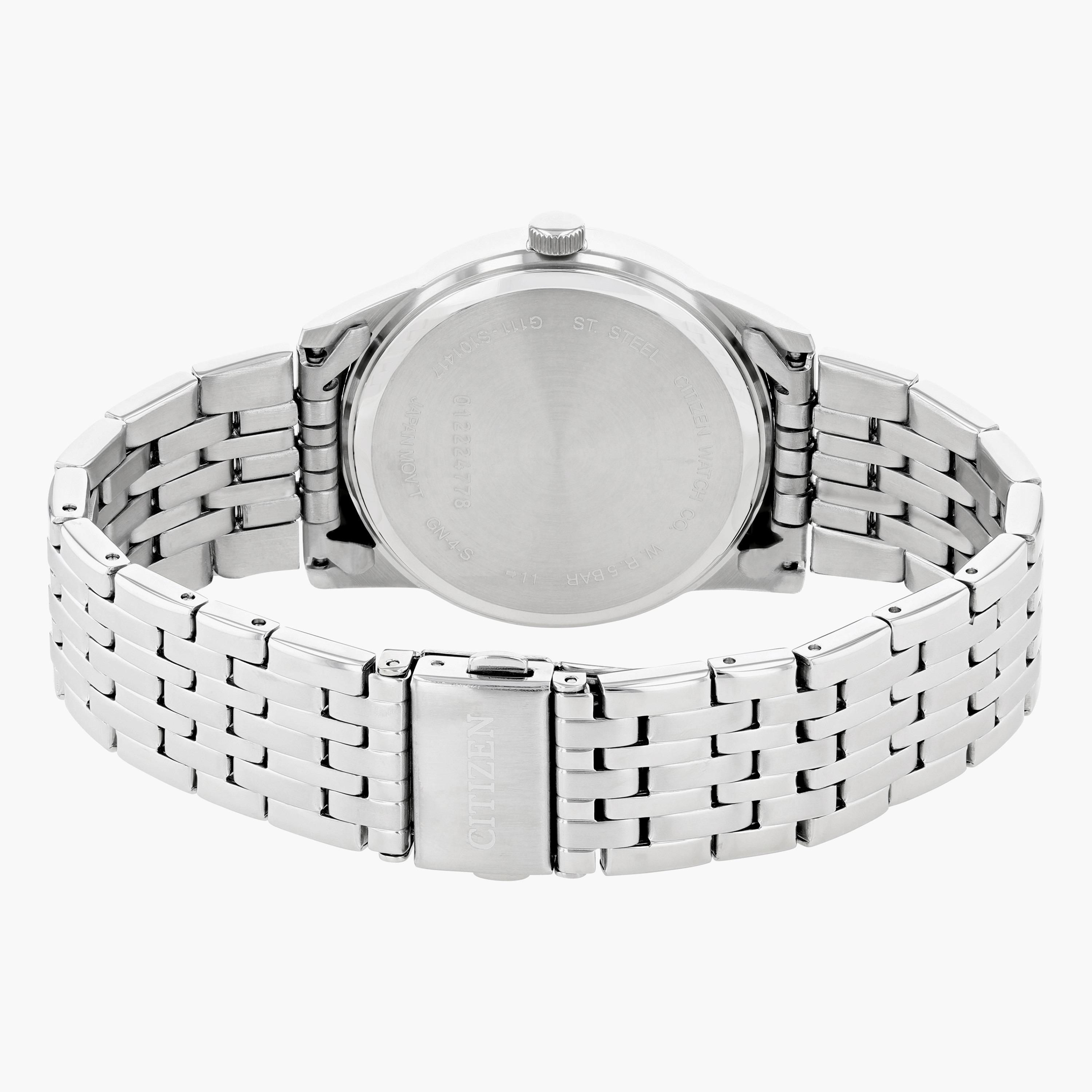 Citizen Men's Silver Analog Date Display Metal Strap Watch BI5000 87E-men-watchesandjewellery-watches-image-2