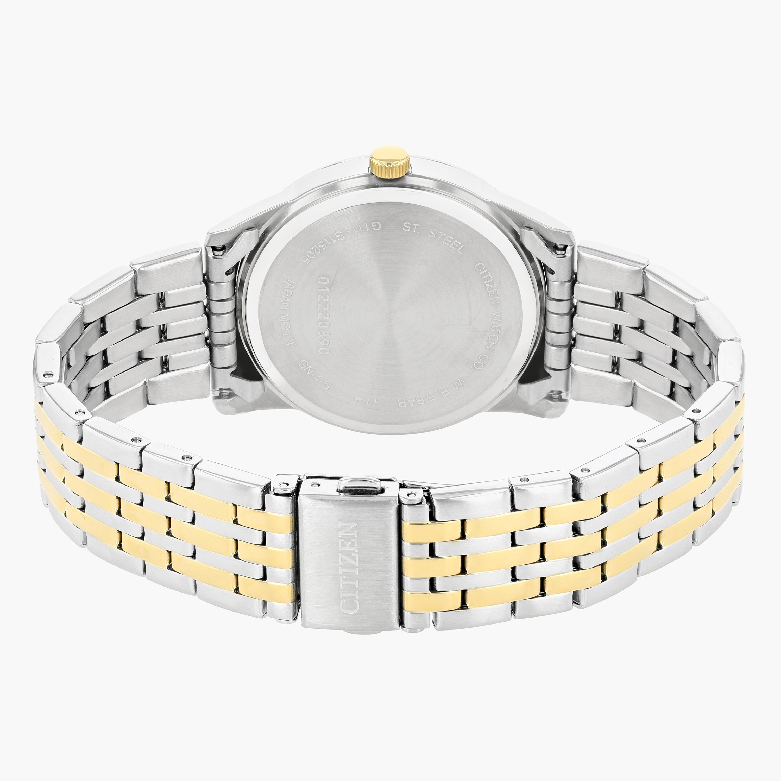 Citizen Men's Silver & Gold Analog Metal Strap Watch BI5006 81P-men-watchesandjewellery-watches-image-2