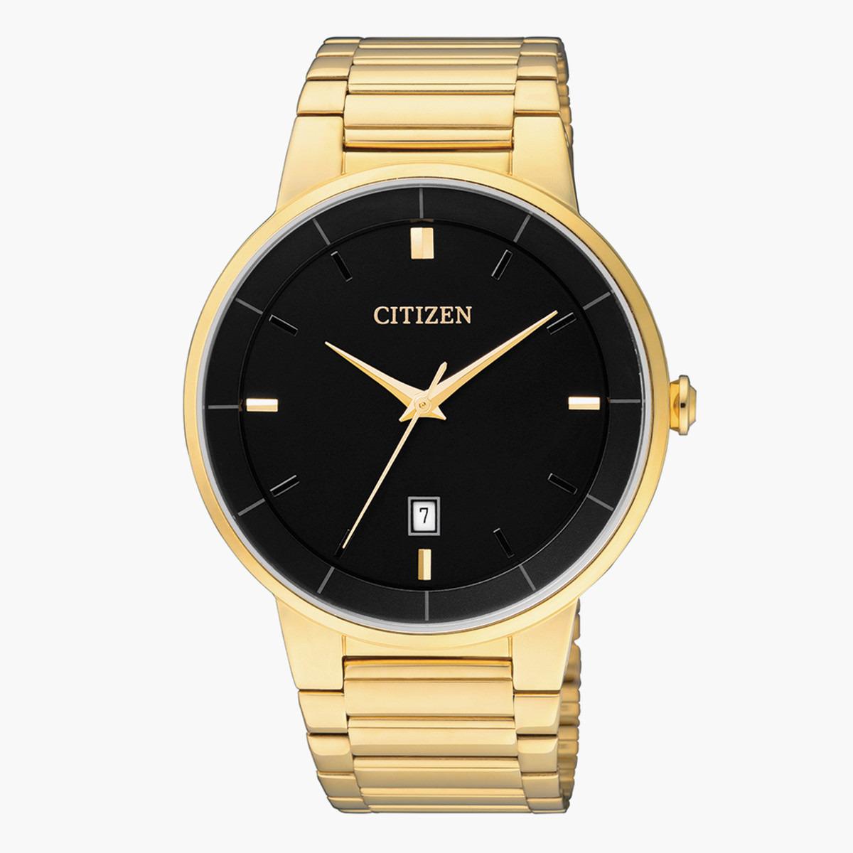 ساعة يد تناظريّة ذهبية بسوار معدني للرجال من سيتيزن BI 5012 53E-men-watchesandjewellery-watches-image-1