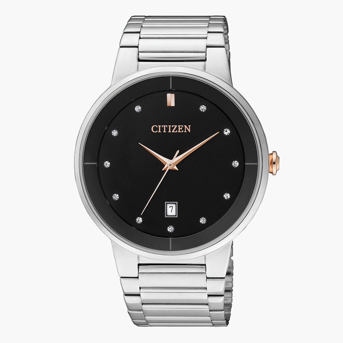 Citizen Men's Silver Analog Metal  Strap Watch BI 5014 58E-men-watchesandjewellery-watches-image-1