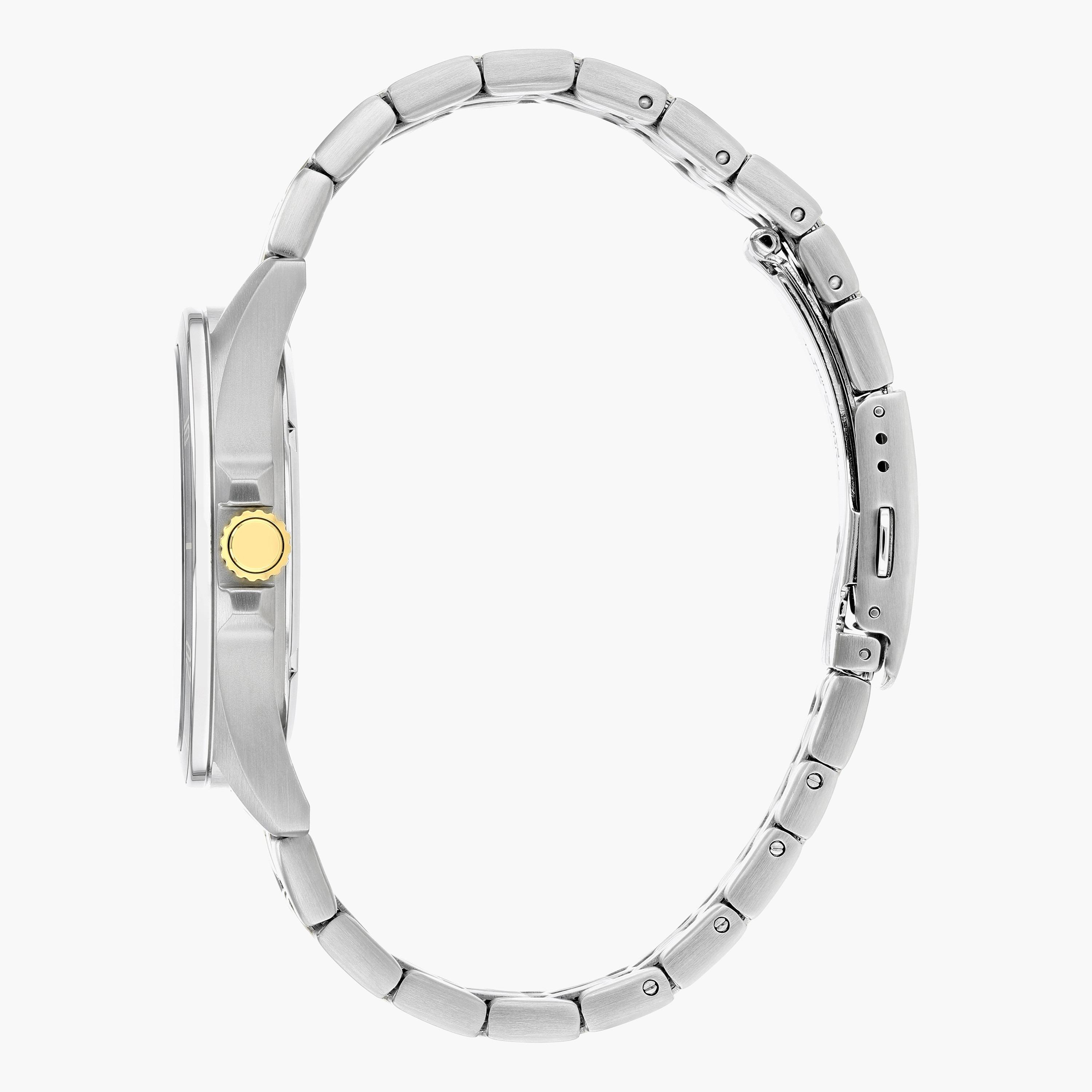 ساعة تناظرية فضيّة وذهبية بحزام معدني للرجال من سيتيزن - BI5054 53L-men-watchesandjewellery-watches-image-3