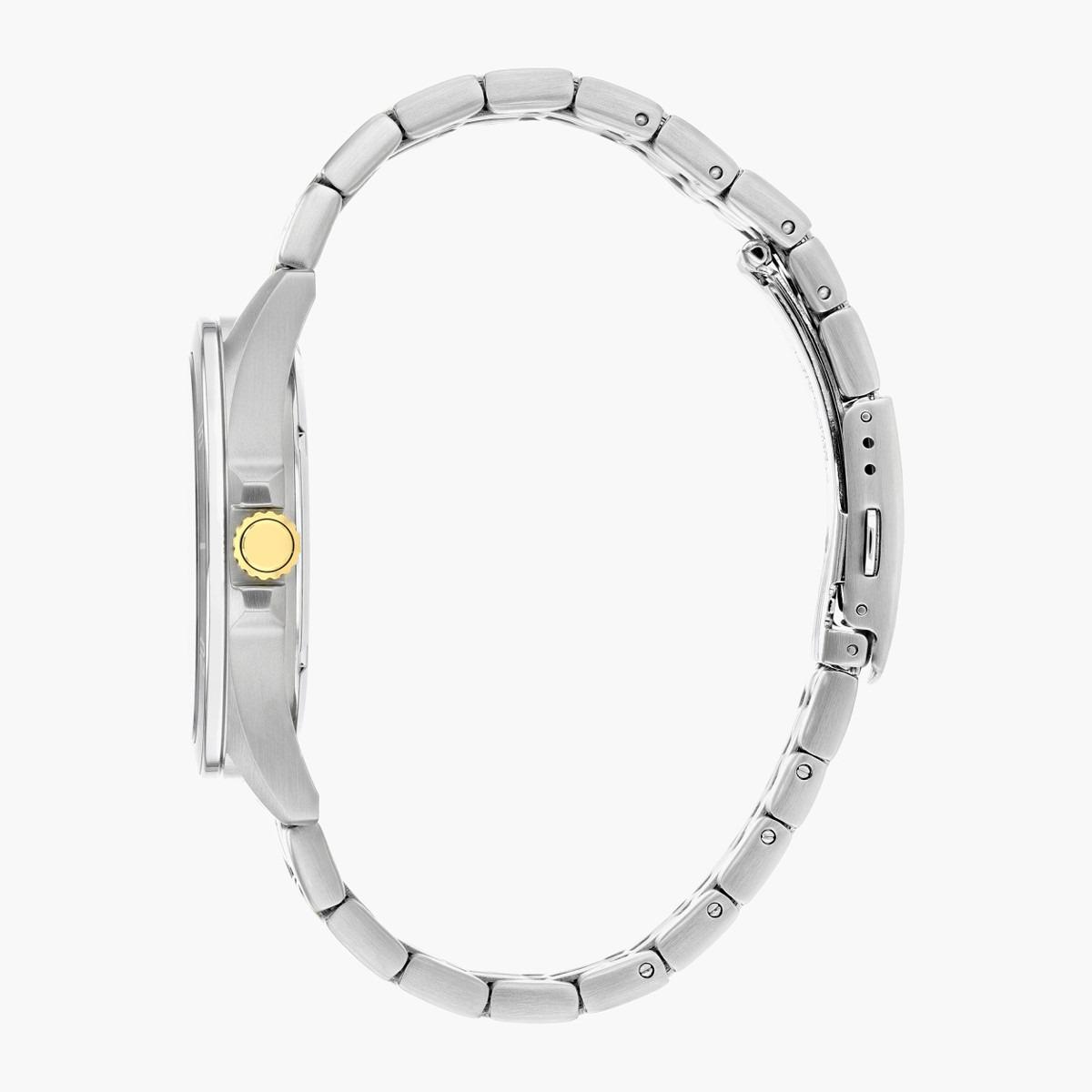 ساعة تناظرية فضيّة وذهبية بحزام معدني للرجال من سيتيزن - BI5056 58A-men-watchesandjewellery-watches-image-3