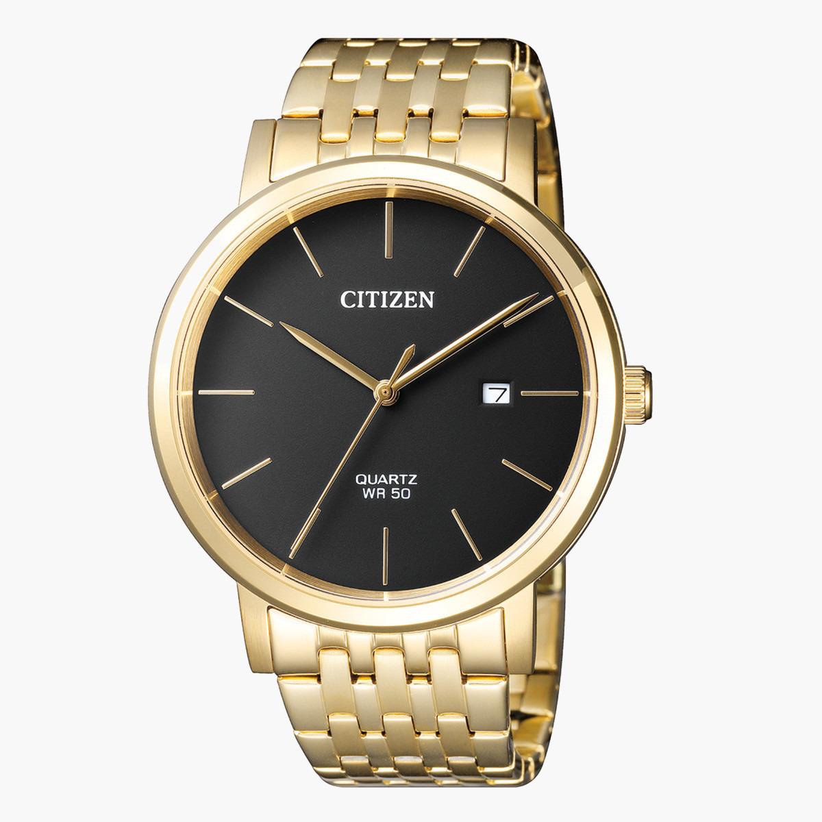 ساعة تناظرية ذهبية عرض التاريخ بحزام معدني للرجال من سيتيزن - BI5072 51E-men-watchesandjewellery-watches-image-1