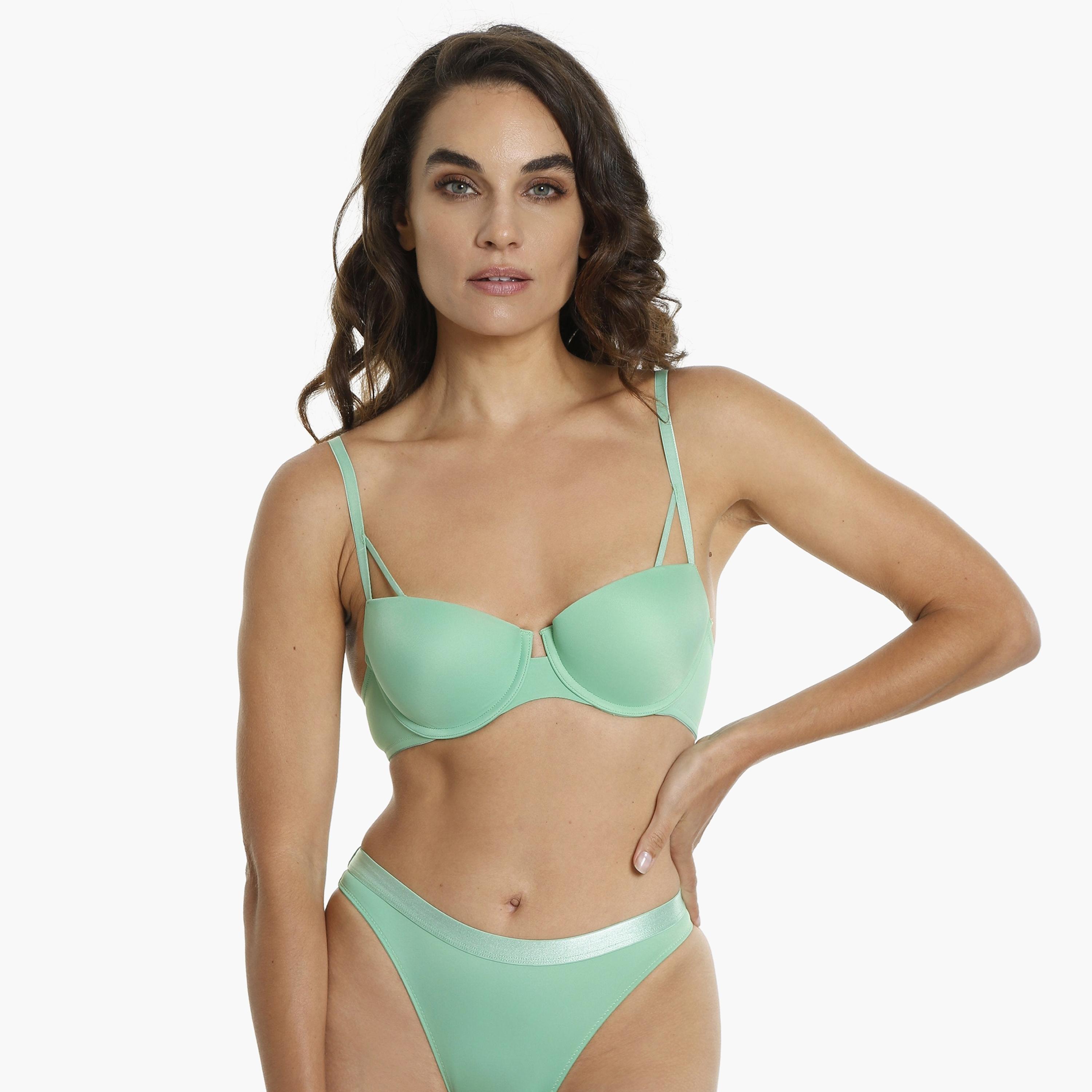 حمالة صدر نسائية خضراء غير مبطنة عصرية من La Senza-women-clothing-lingerie-bras-image-1