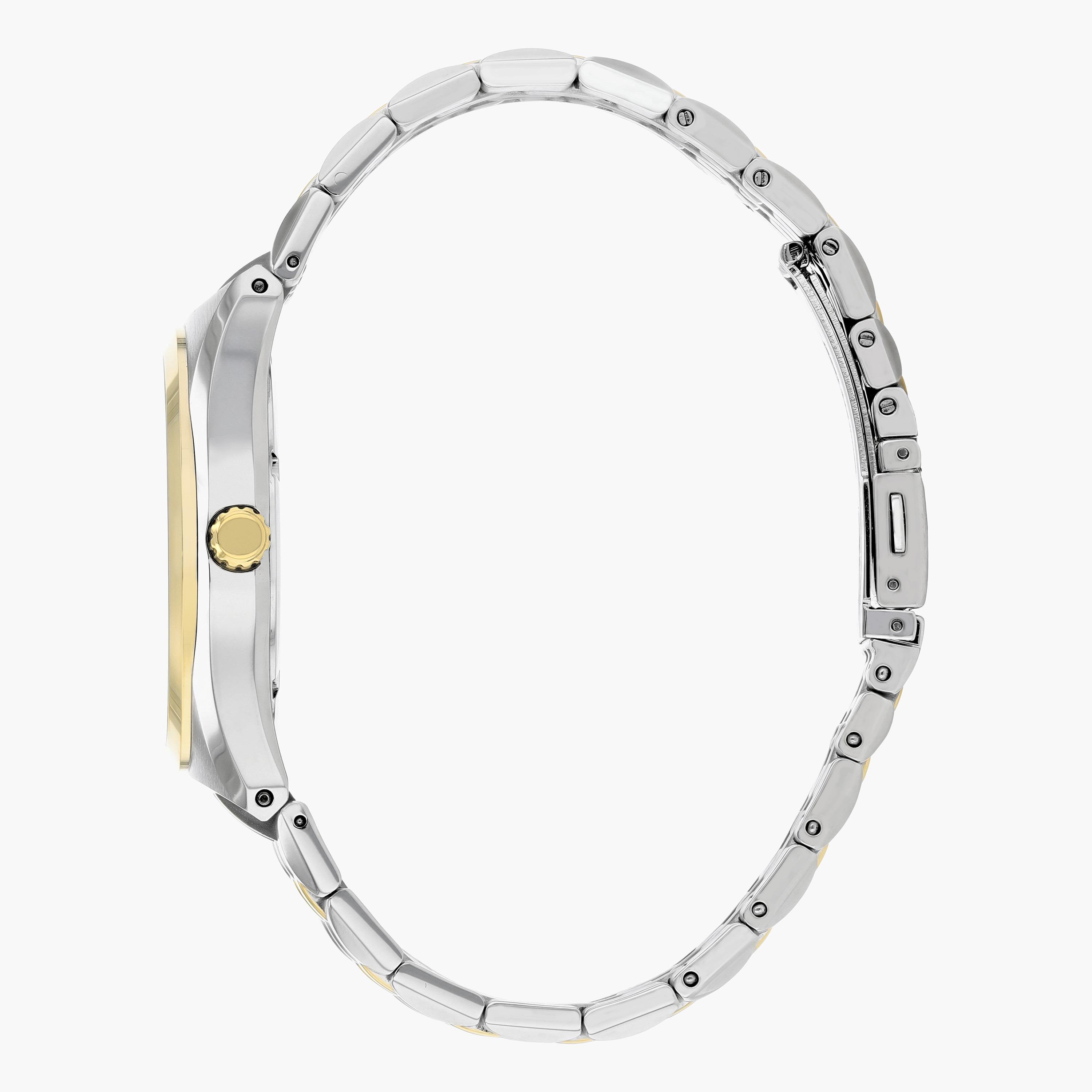 Citizen Men's Silver/Gold Analog Eco-Drive Metal Strap Watch BM733466L-men-watchesandjewellery-watches-image-3