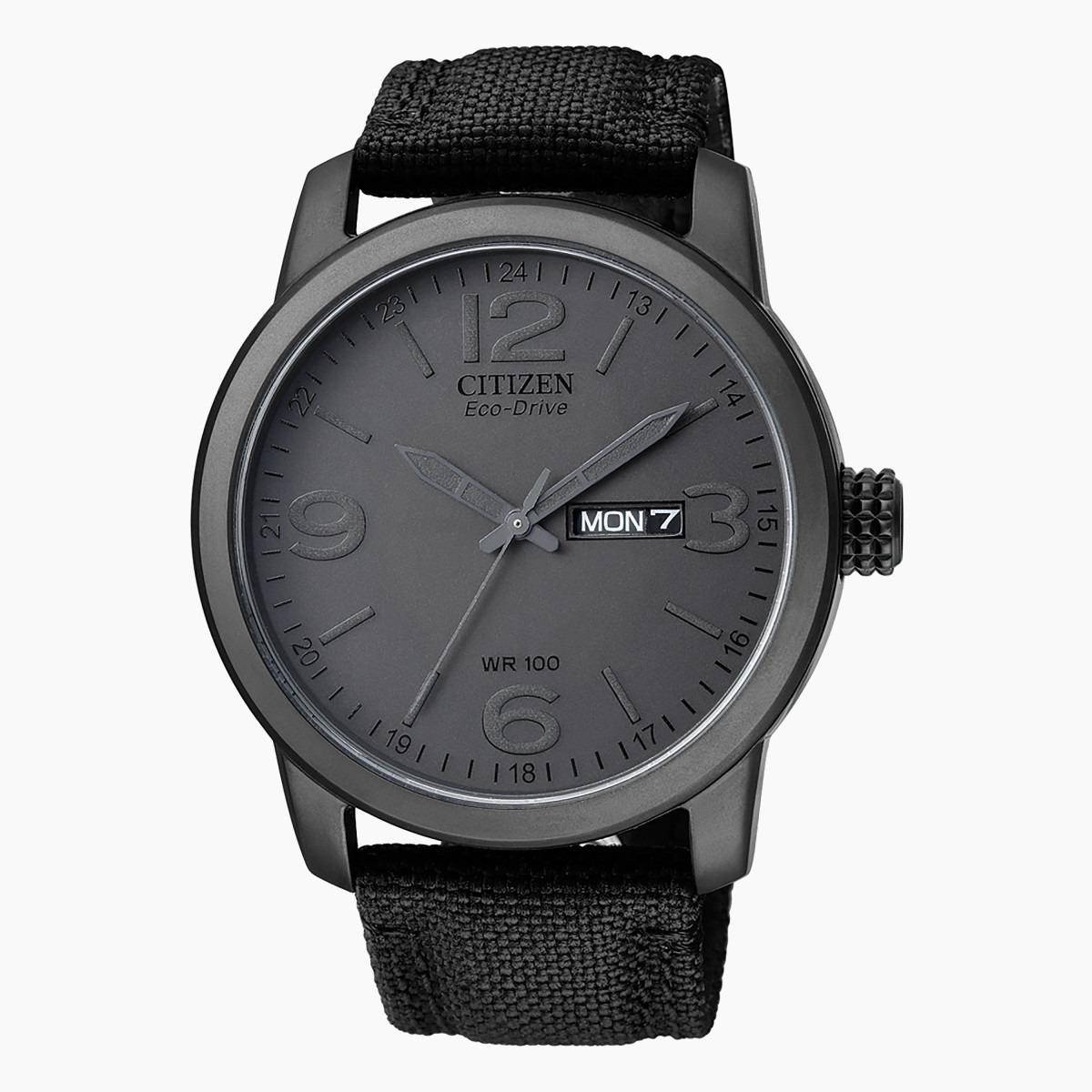 Citizen Men's Black Analog Eco-Drive Fabric Strap Watch BM8475 00F-men-watchesandjewellery-watches-image-1
