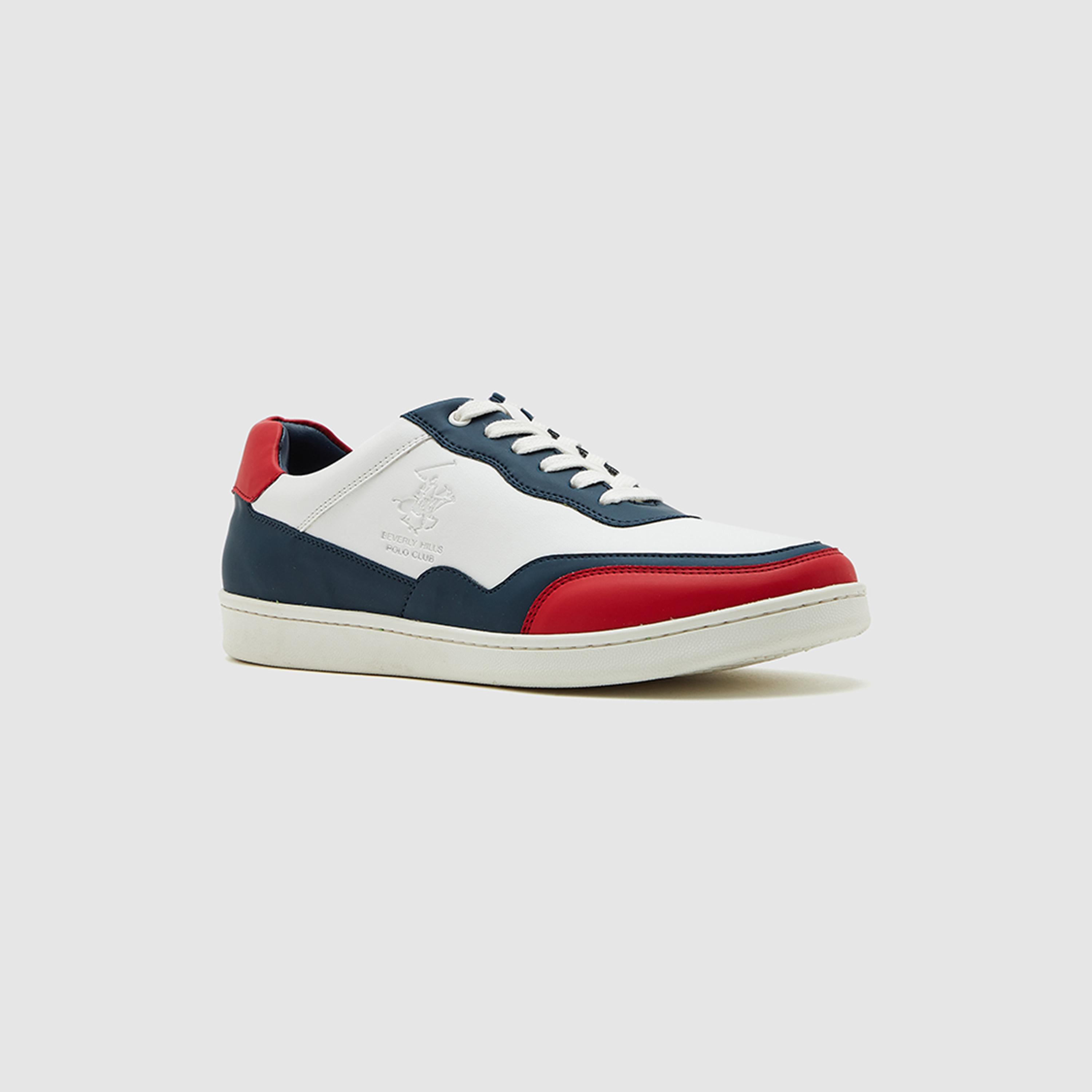 حذاء رياضي سنيكرز بلون محجوب من بيفرلي هيلز بولو كلوب ذات رباط علوي منخفض الألوان-men-shoes-sneakers-image-1