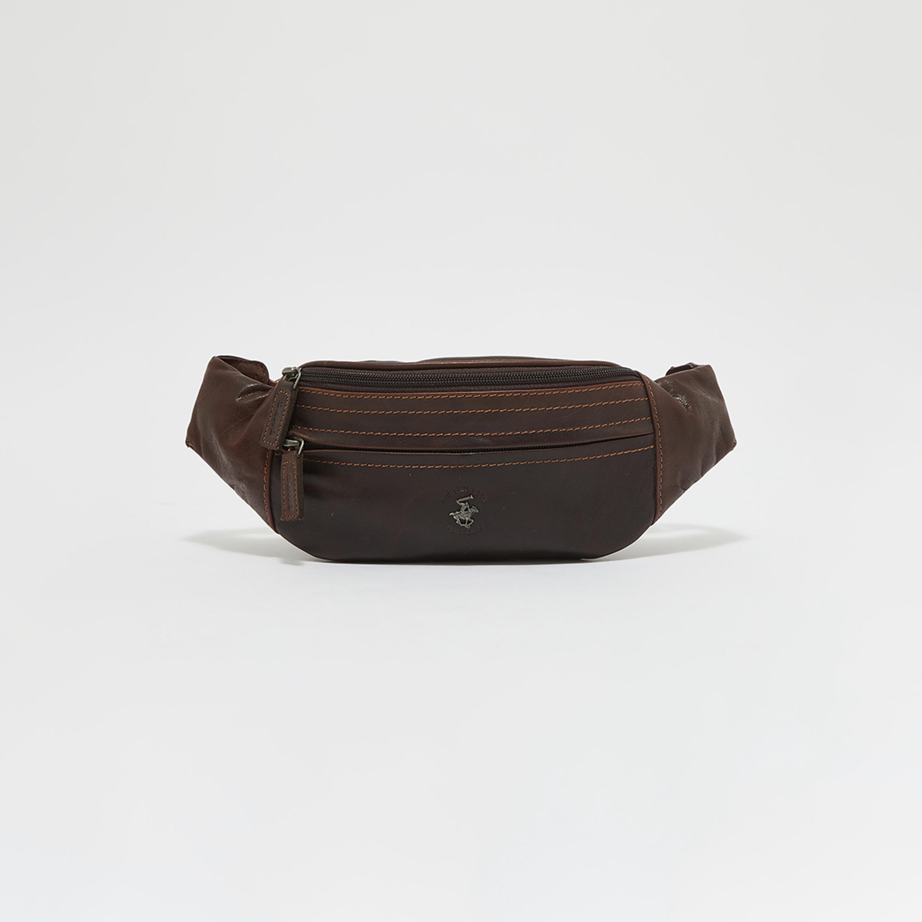 شنطة خصر سادة مع حزام خصر قابل للتعديل من بيفرلي هيلز بولو كلوب-men-bags-image-1