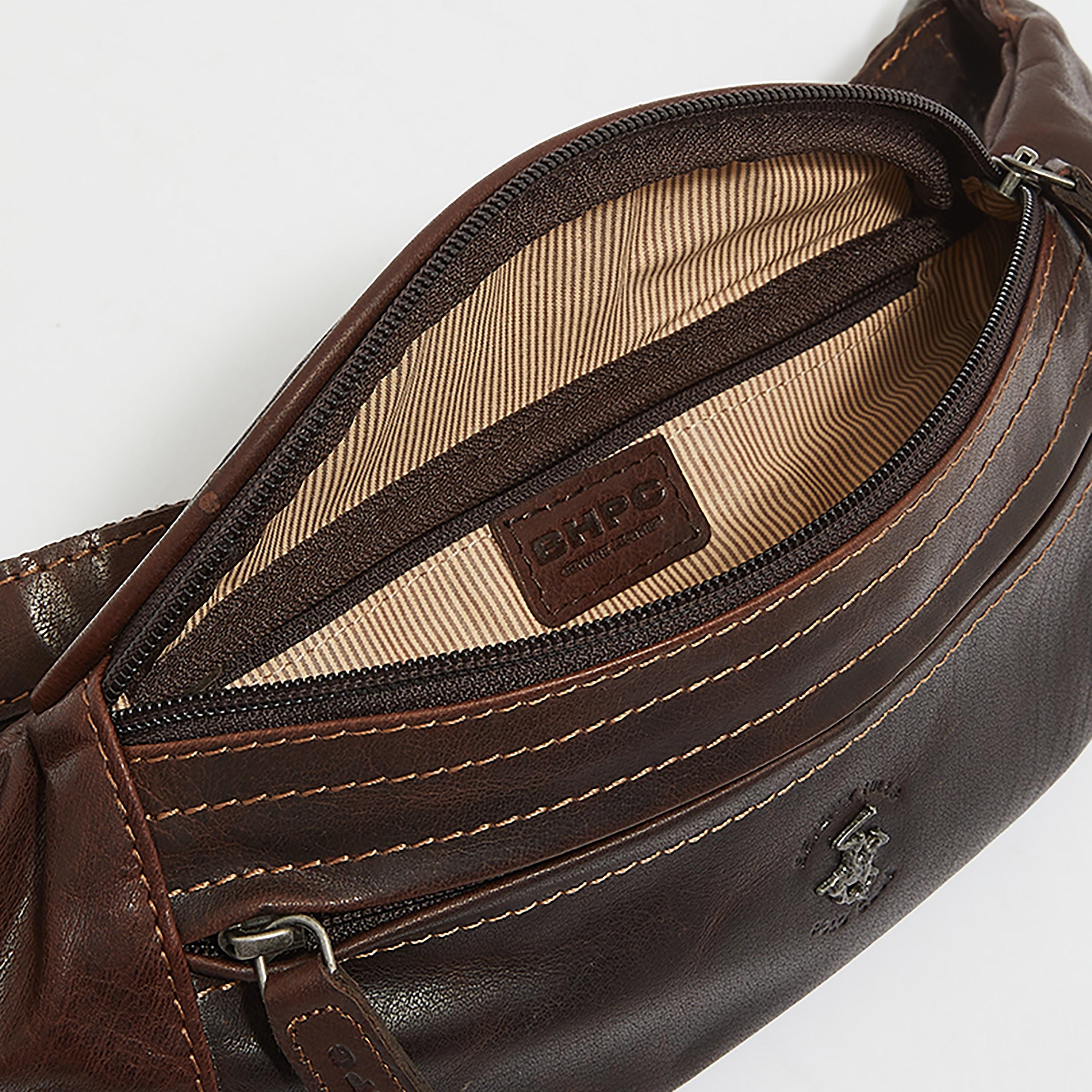 شنطة خصر سادة مع حزام خصر قابل للتعديل من بيفرلي هيلز بولو كلوب-men-bags-image-3
