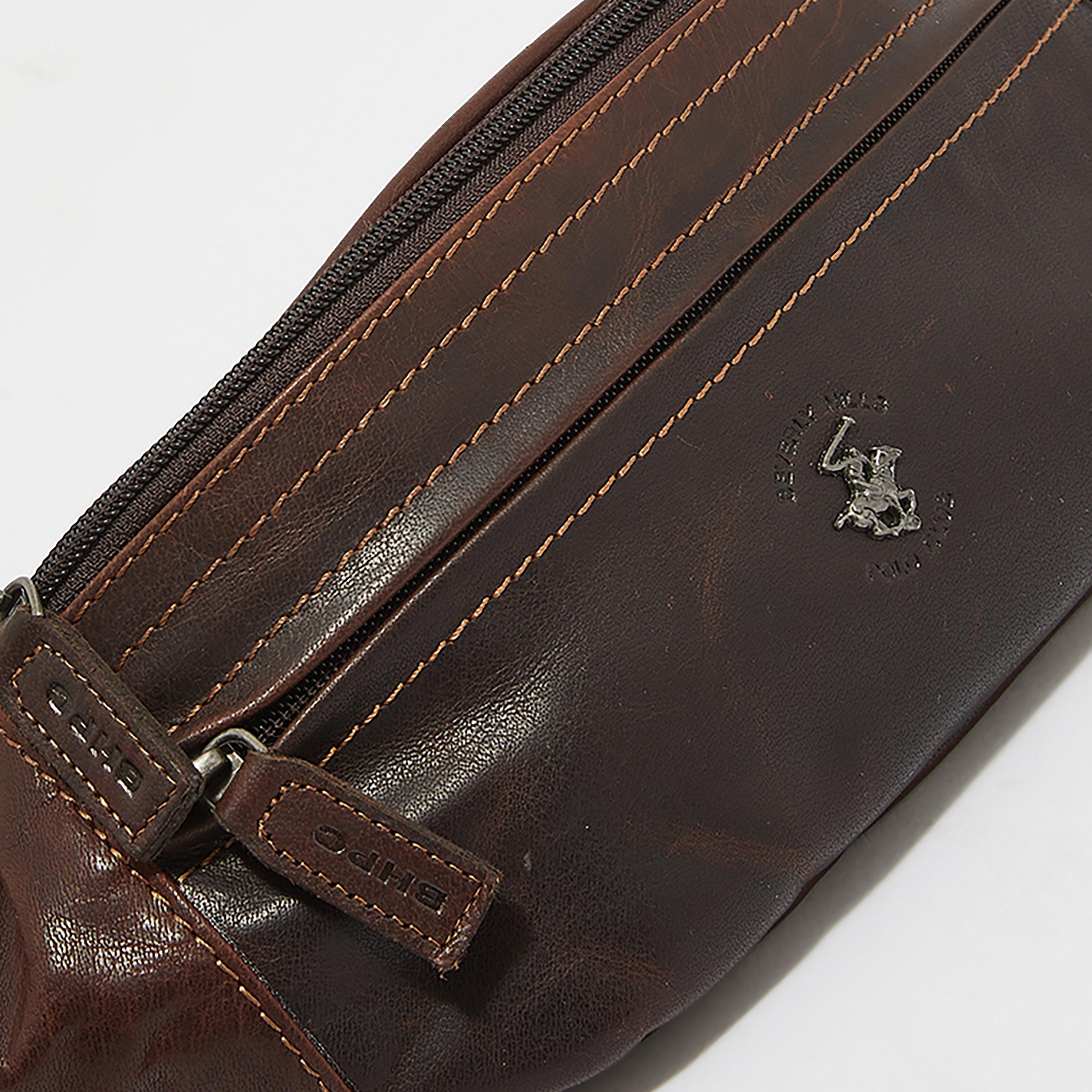 شنطة خصر سادة مع حزام خصر قابل للتعديل من بيفرلي هيلز بولو كلوب-men-bags-image-4