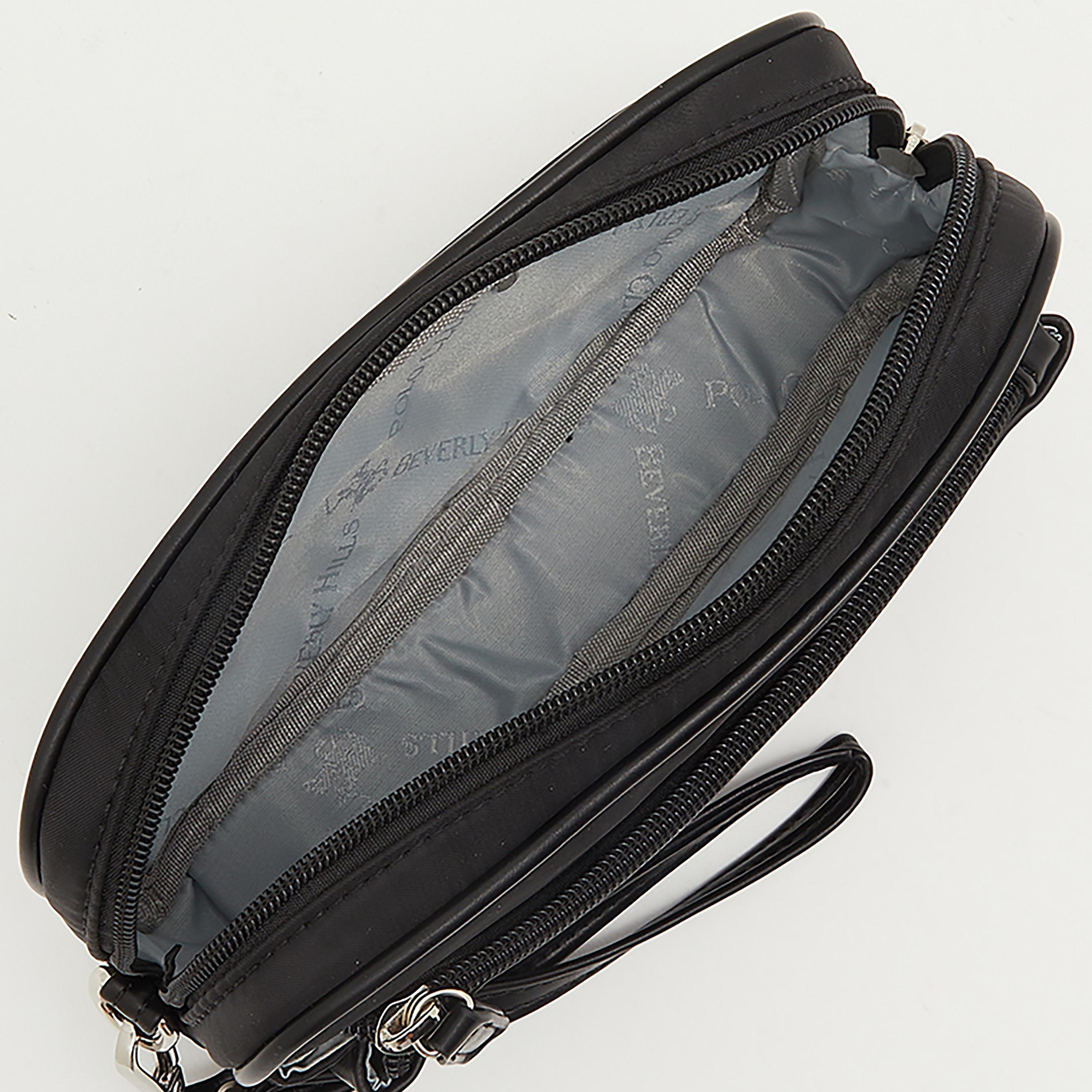 حقيبة أدوات الزينة سادة مع حزام معصم قابل للفصل من بيفرلي هيلز بولو كلوب-men-bags-image-7