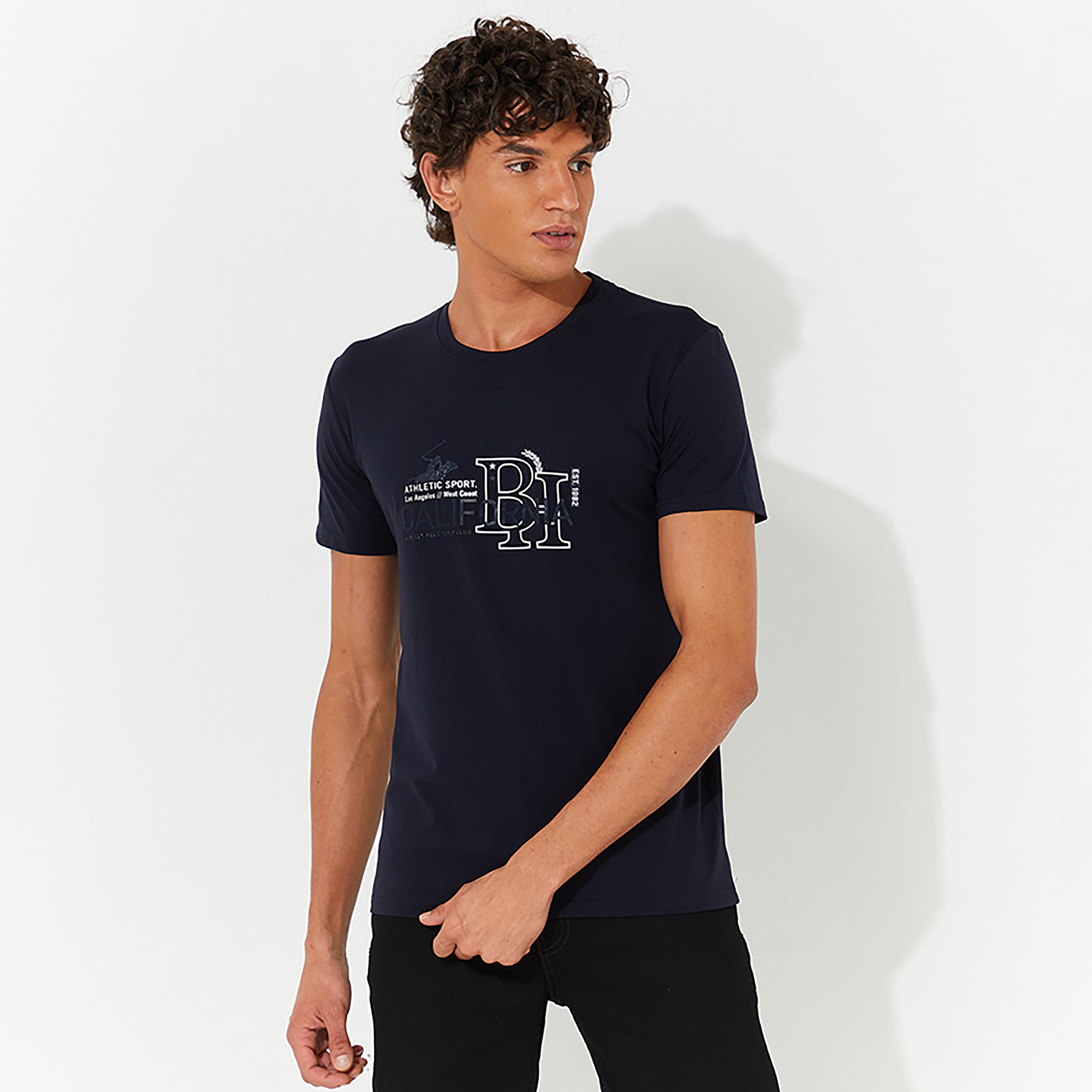 Beverly Hills Polo Club Printed Crew Neck Short Sleeves T-Shirt-men-clothing-tshirtsandpolos-tshirts-image-1