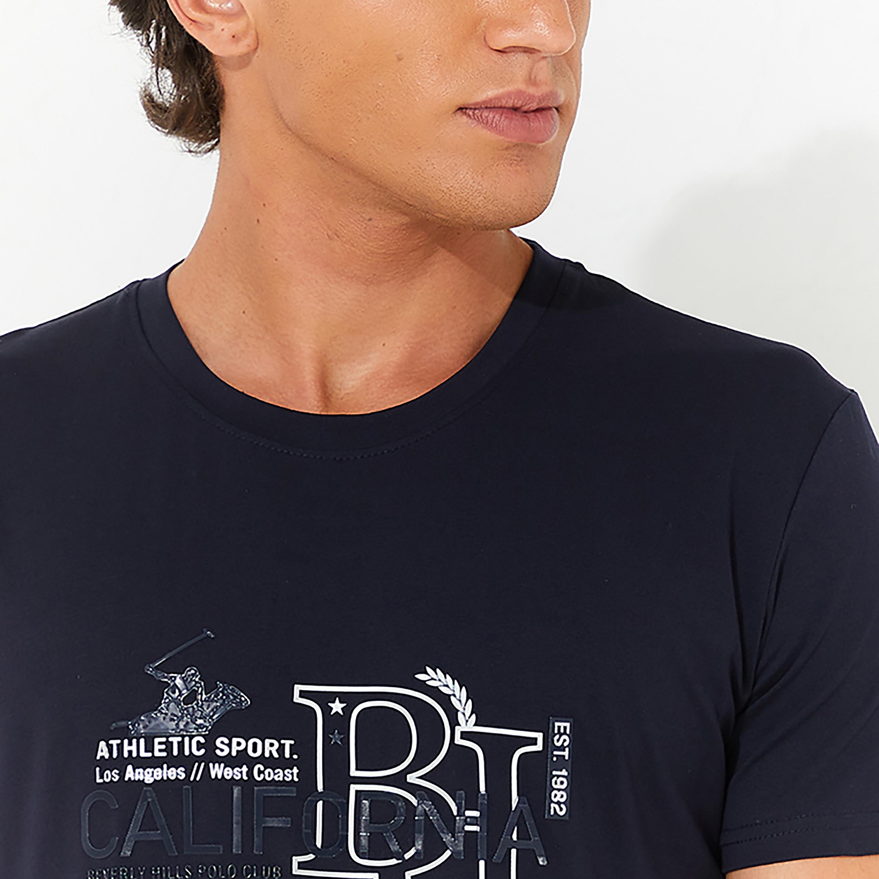 Beverly Hills Polo Club Printed Crew Neck Short Sleeves T-Shirt-men-clothing-tshirtsandpolos-tshirts-image-2