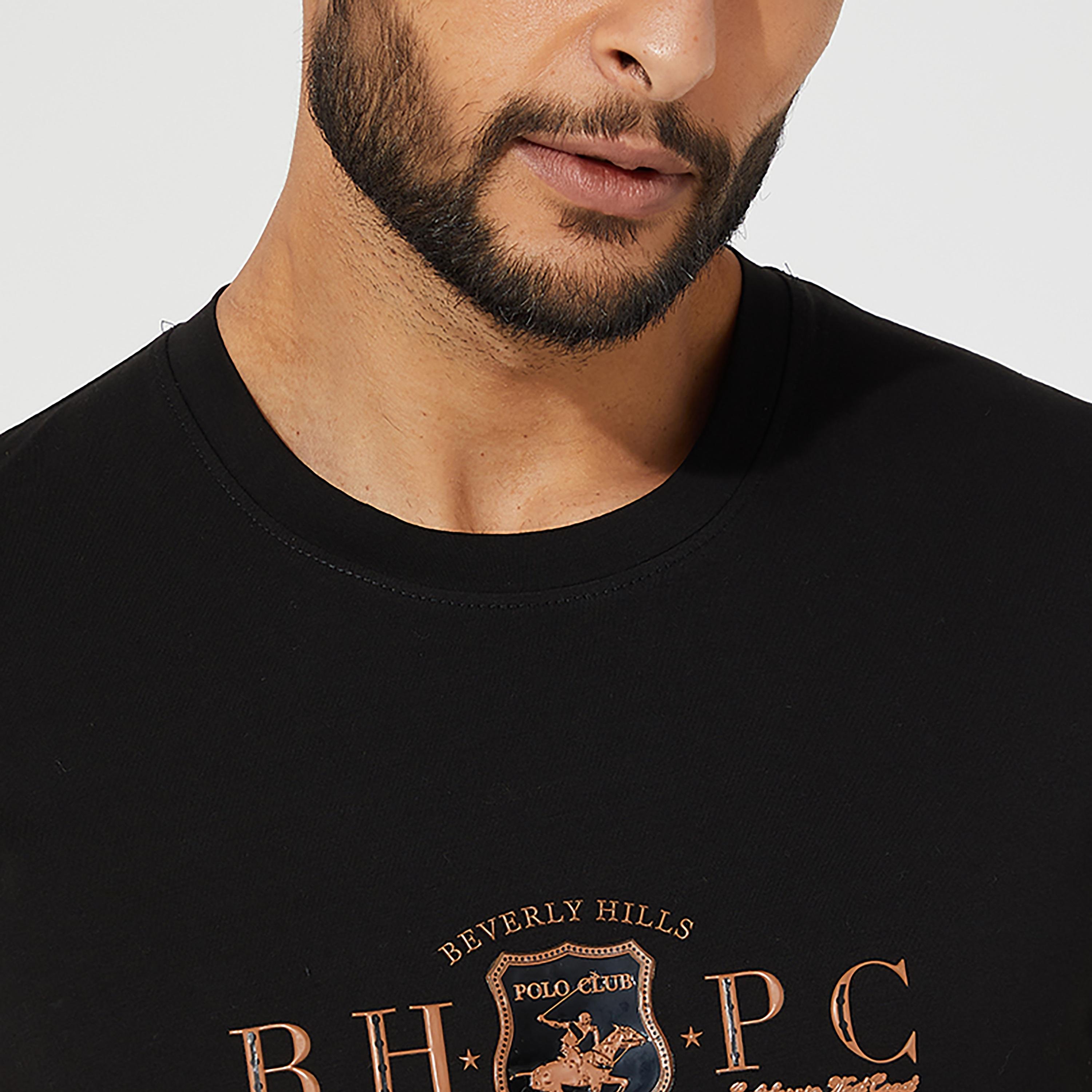 Beverly Hills Polo Club Logo Print Crew Neck Short Sleeves T-Shirt-men-clothing-tshirtsandpolos-tshirts-image-2