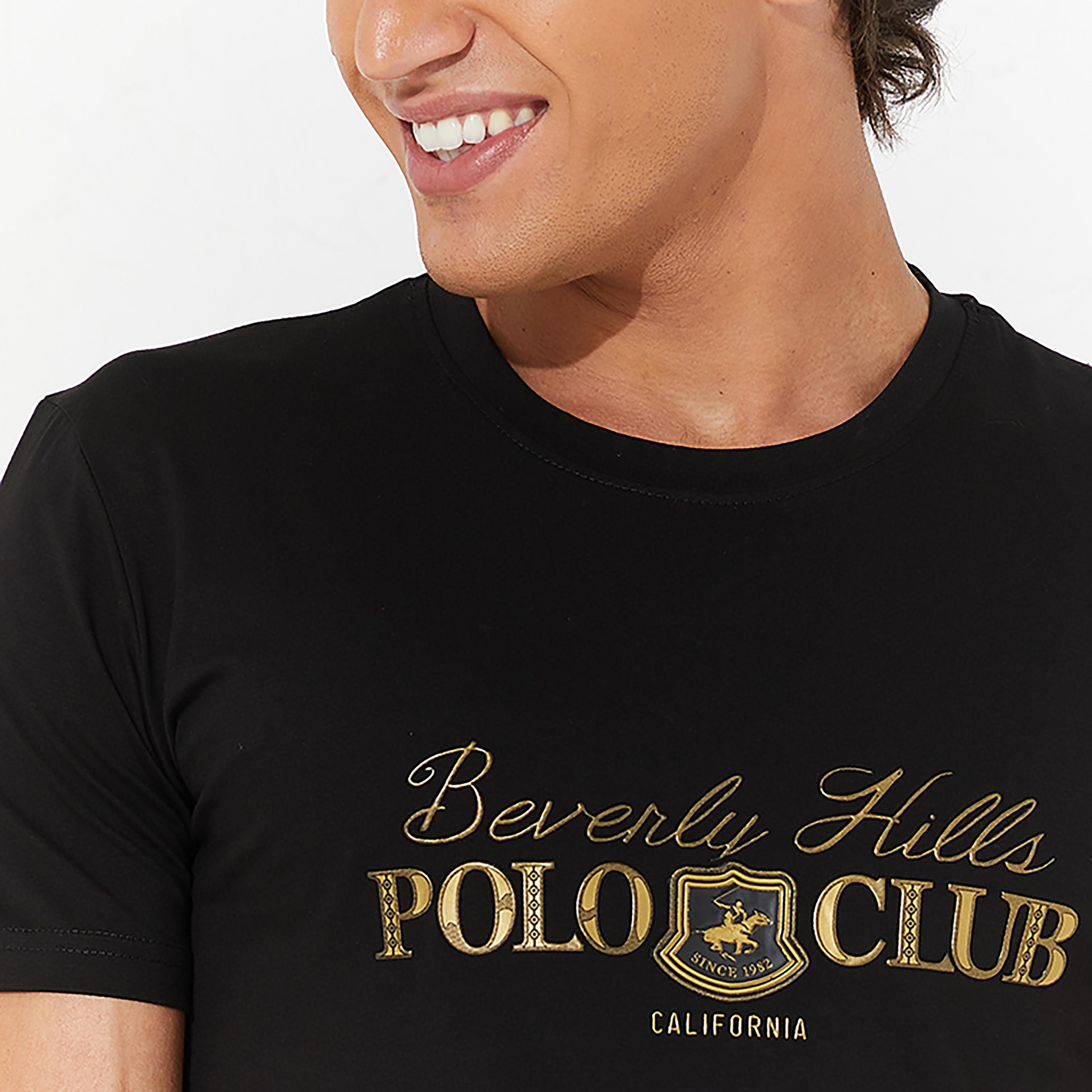Beverly Hills Polo Club Logo Print Crew Neck Short Sleeves T-Shirt-men-clothing-tshirtsandpolos-tshirts-image-2