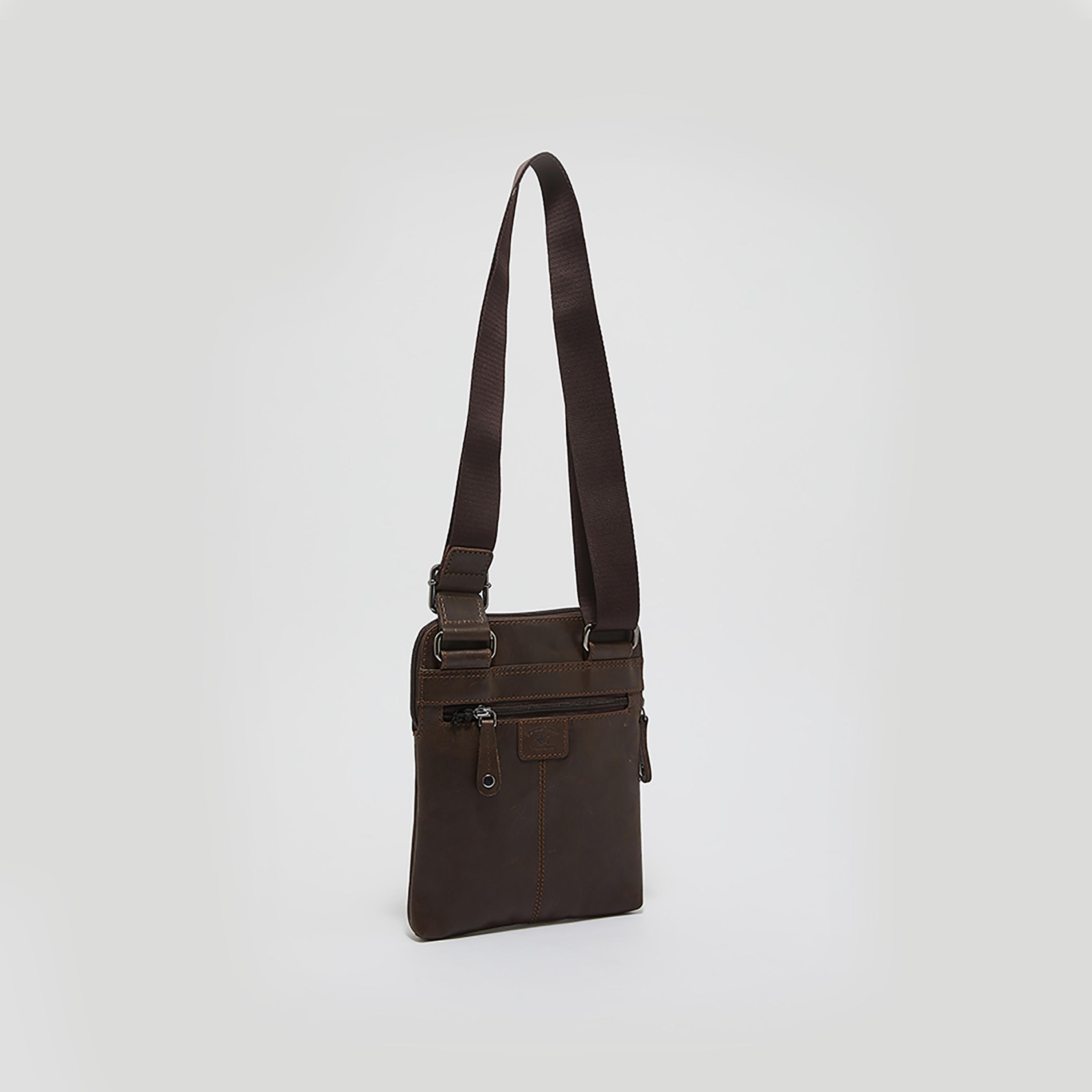 Beverly Hills Polo Club Plain Messenger Bag with Adjustable Shoulder Strap-men-bags-image-2