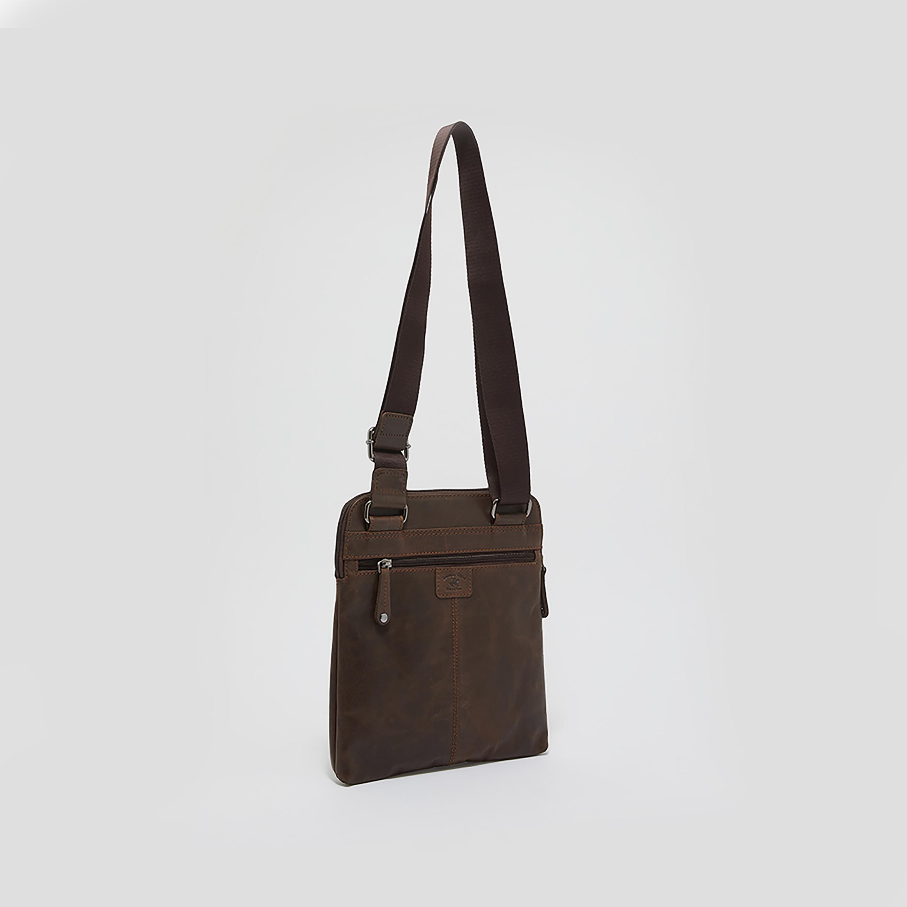 شنطة ماسنجر سادة مع حزام كتف قابل للتعديل من بيفرلي هيلز بولو كلوب-men-bags-image-2